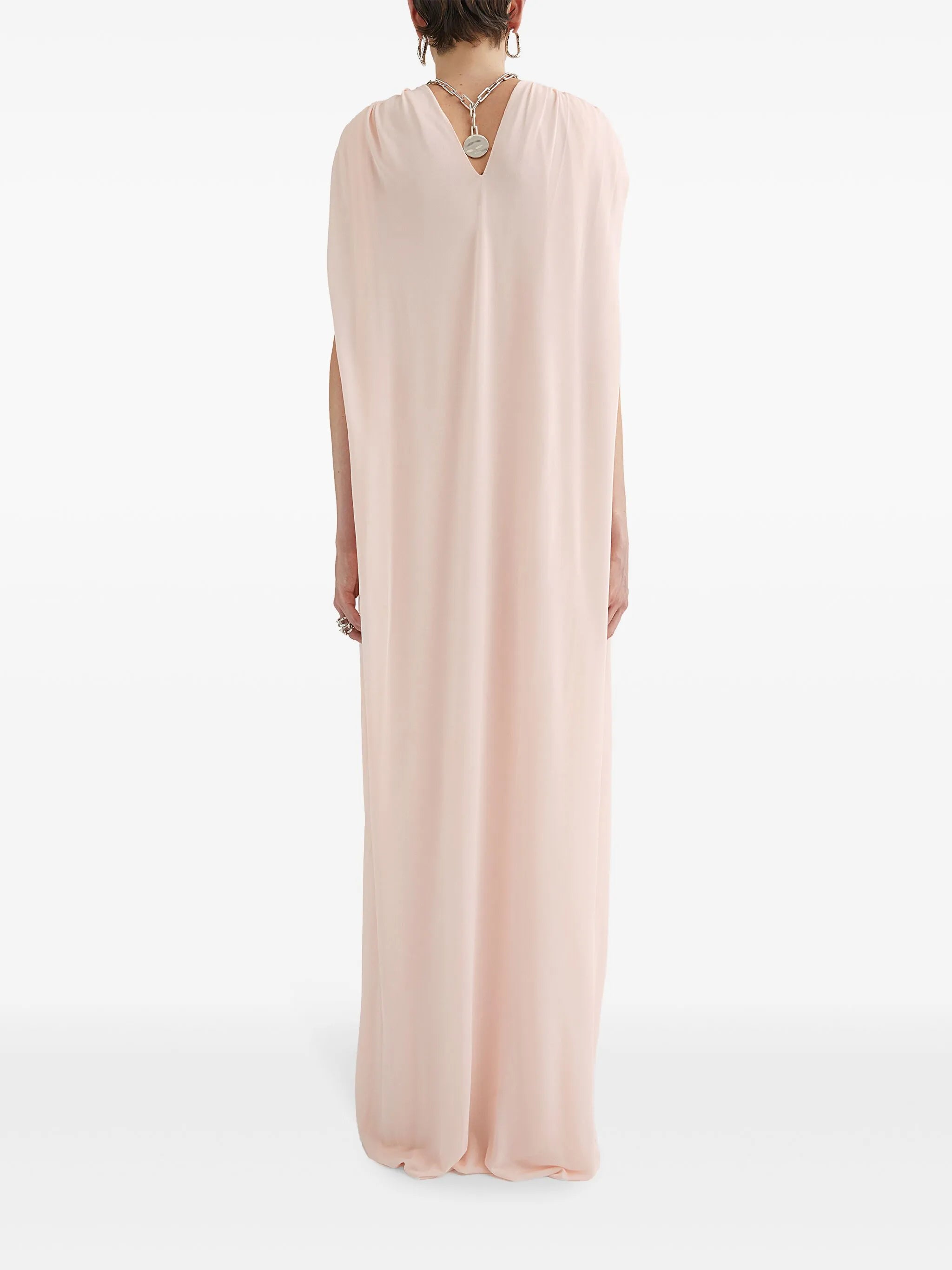 draped maxi dress