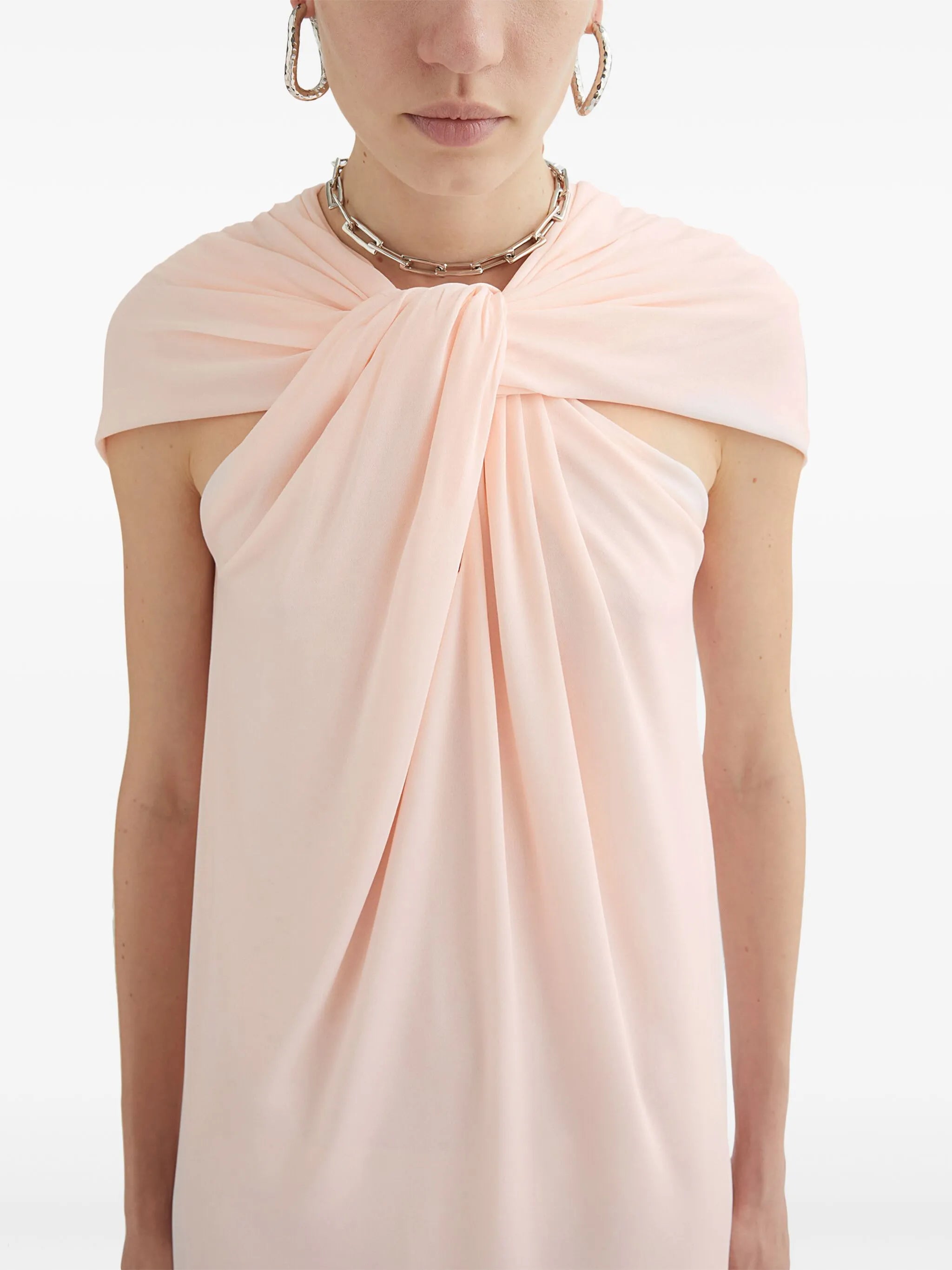 draped maxi dress