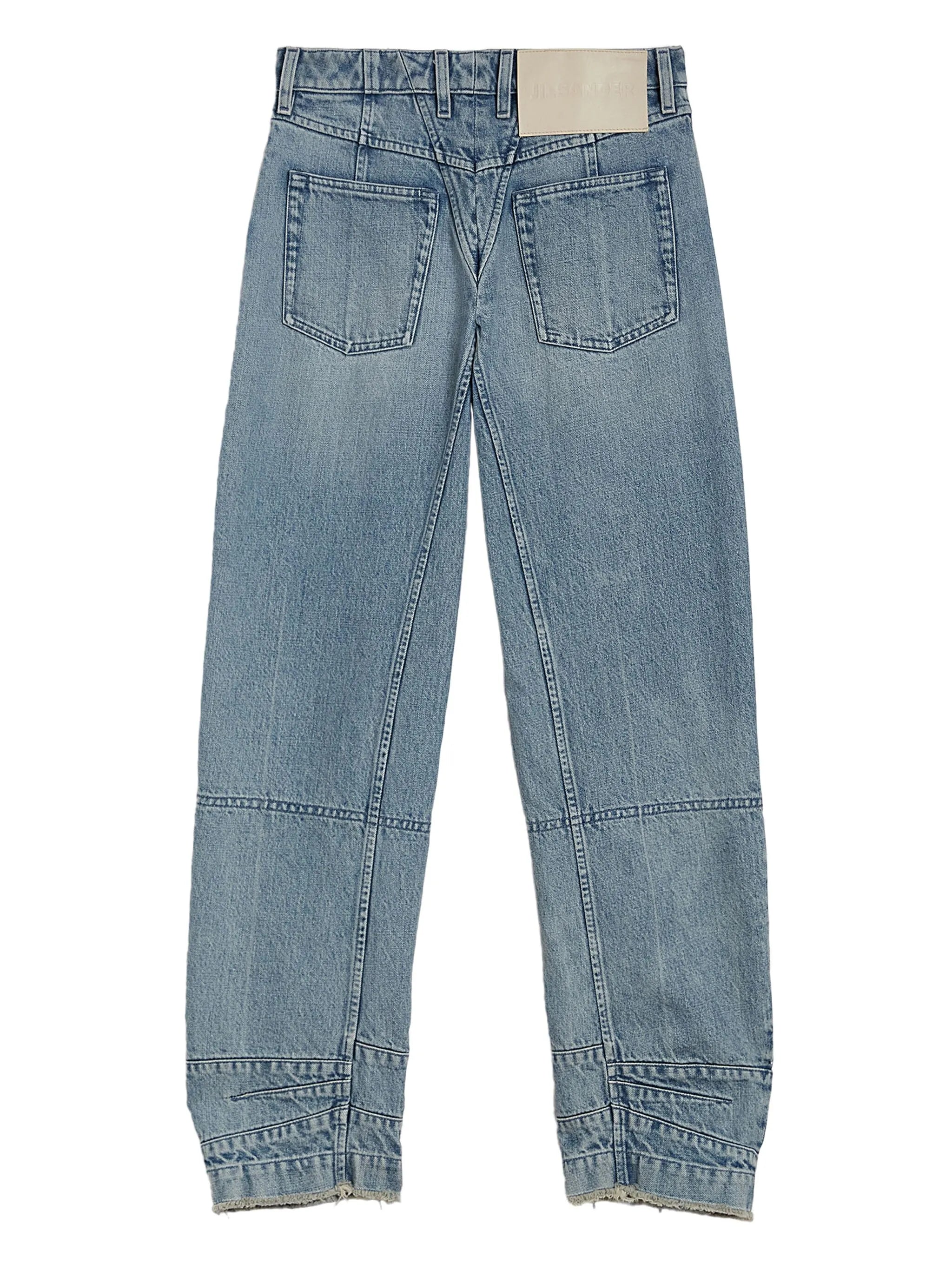 tapered-leg jeans