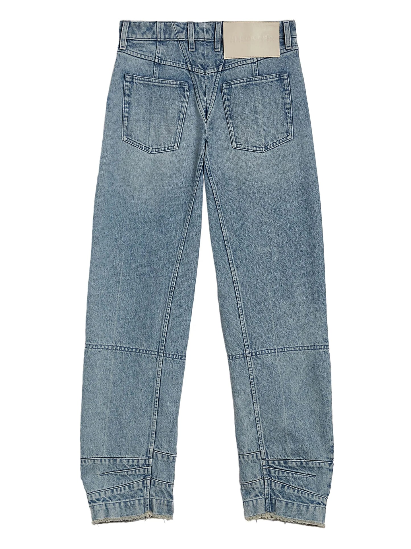 tapered-leg jeans