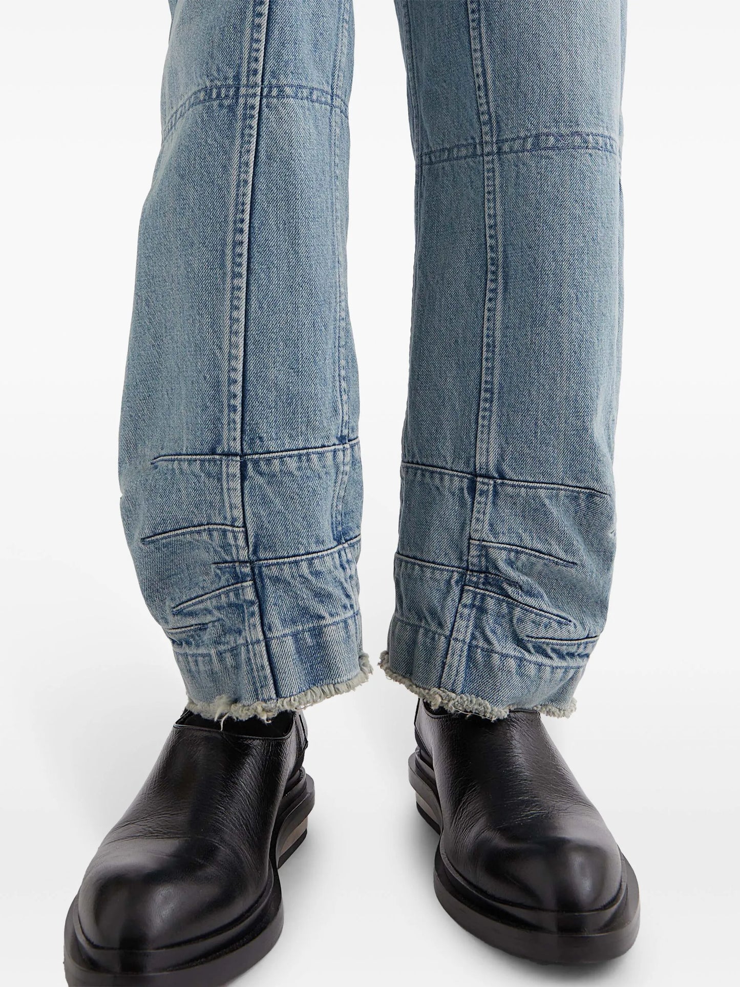 tapered-leg jeans