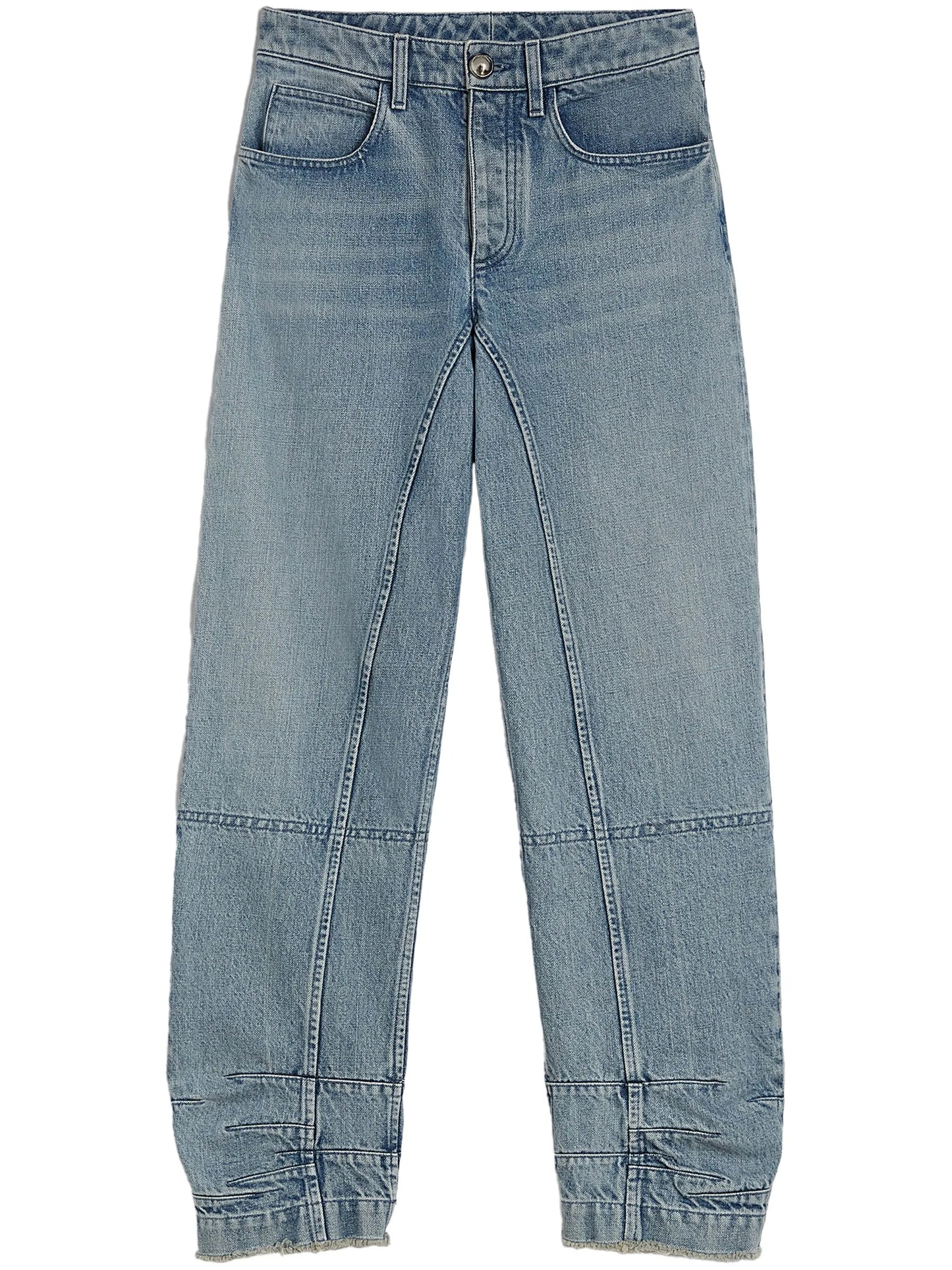 tapered-leg jeans