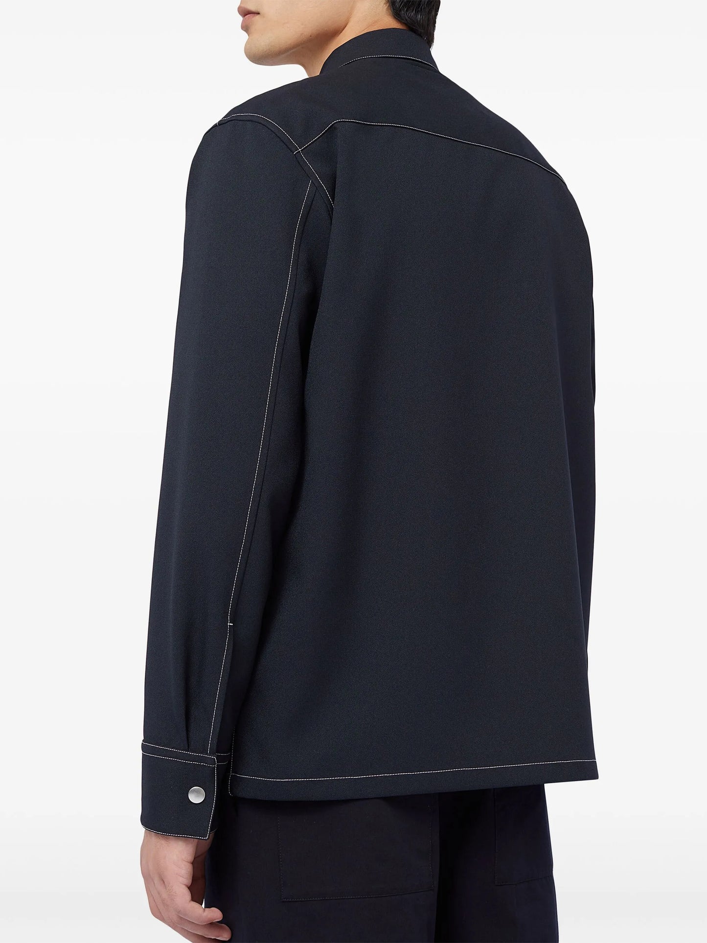 zip-up shirt jacket
