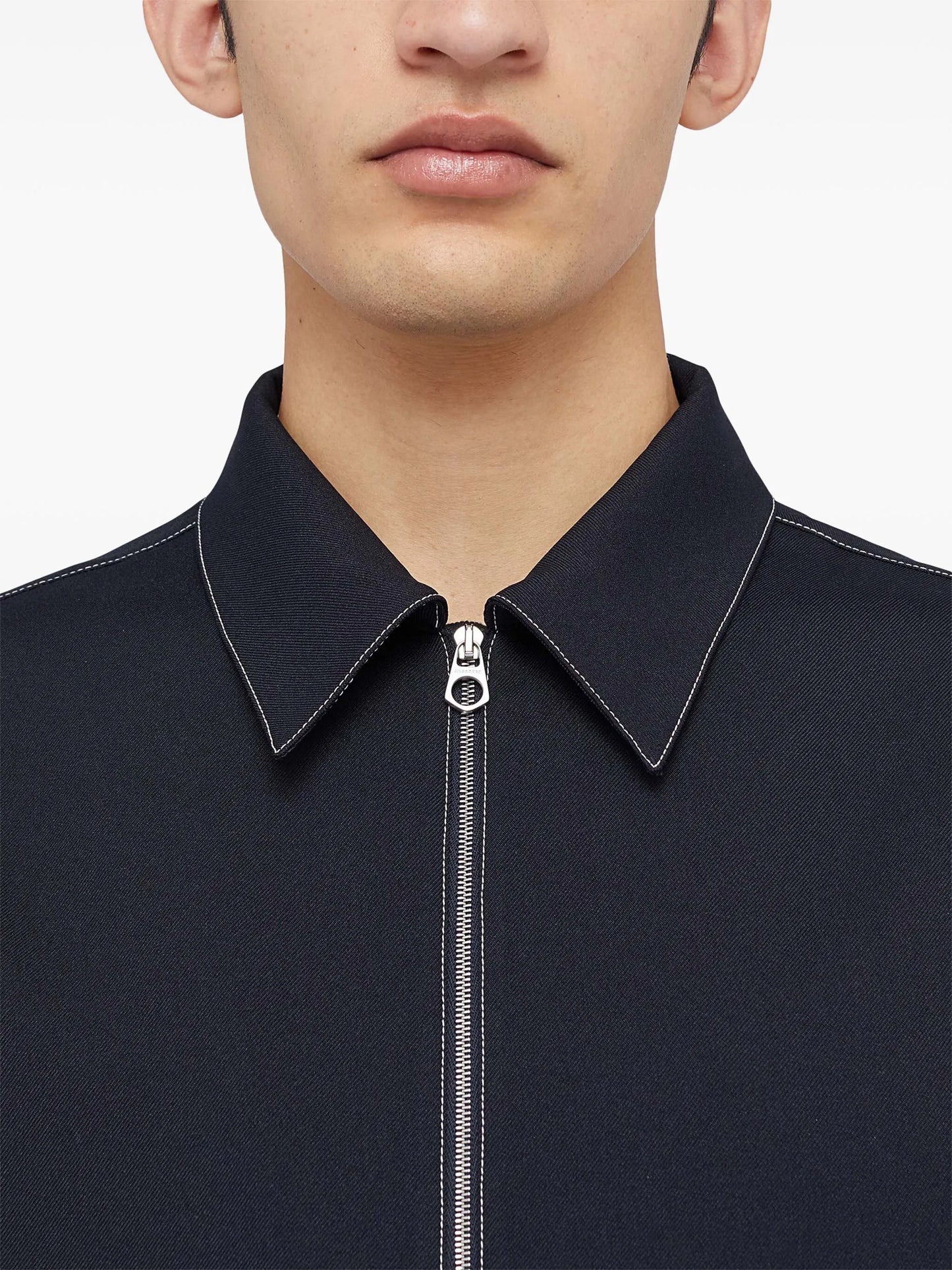 zip-up shirt jacket