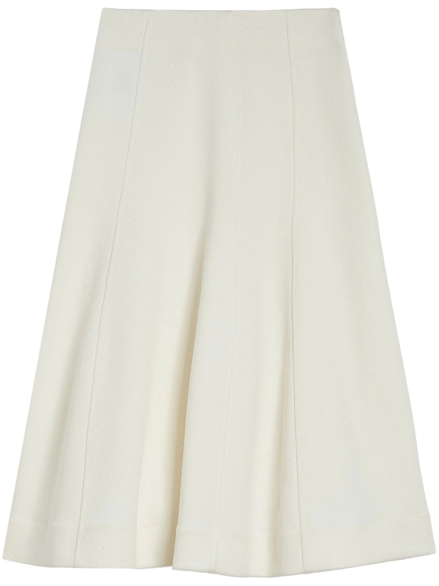 panelled flared midi skirt