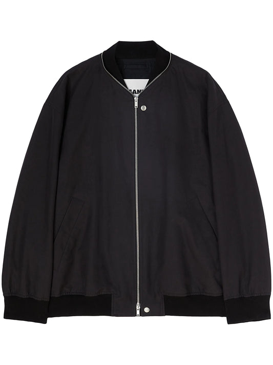 zipped bomber jacket