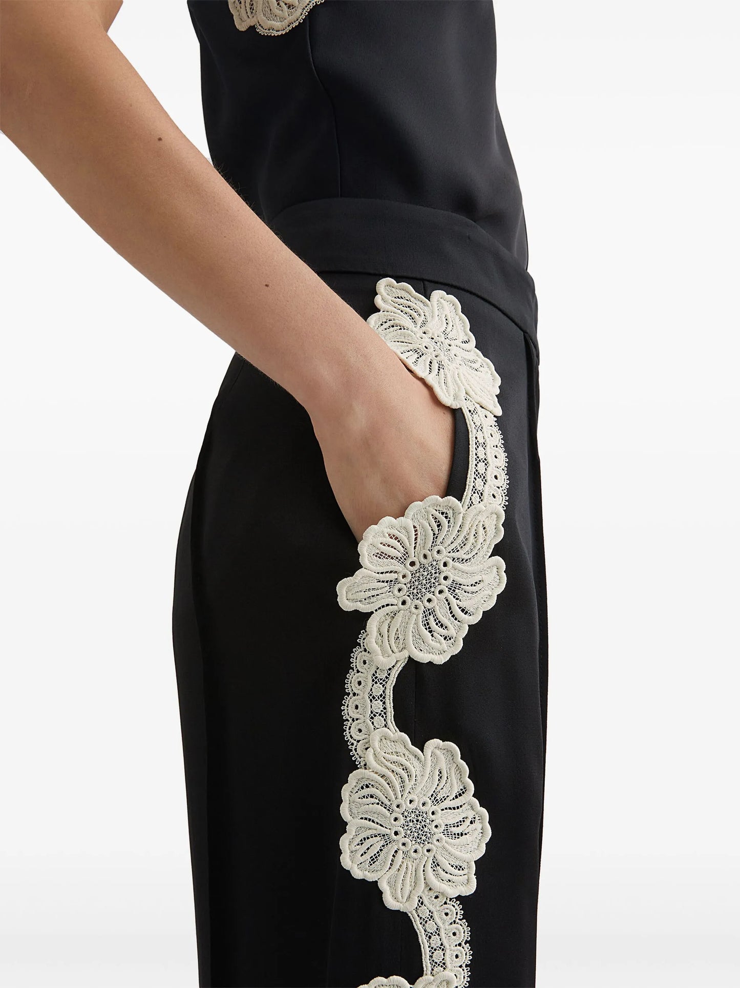embroidered trousers