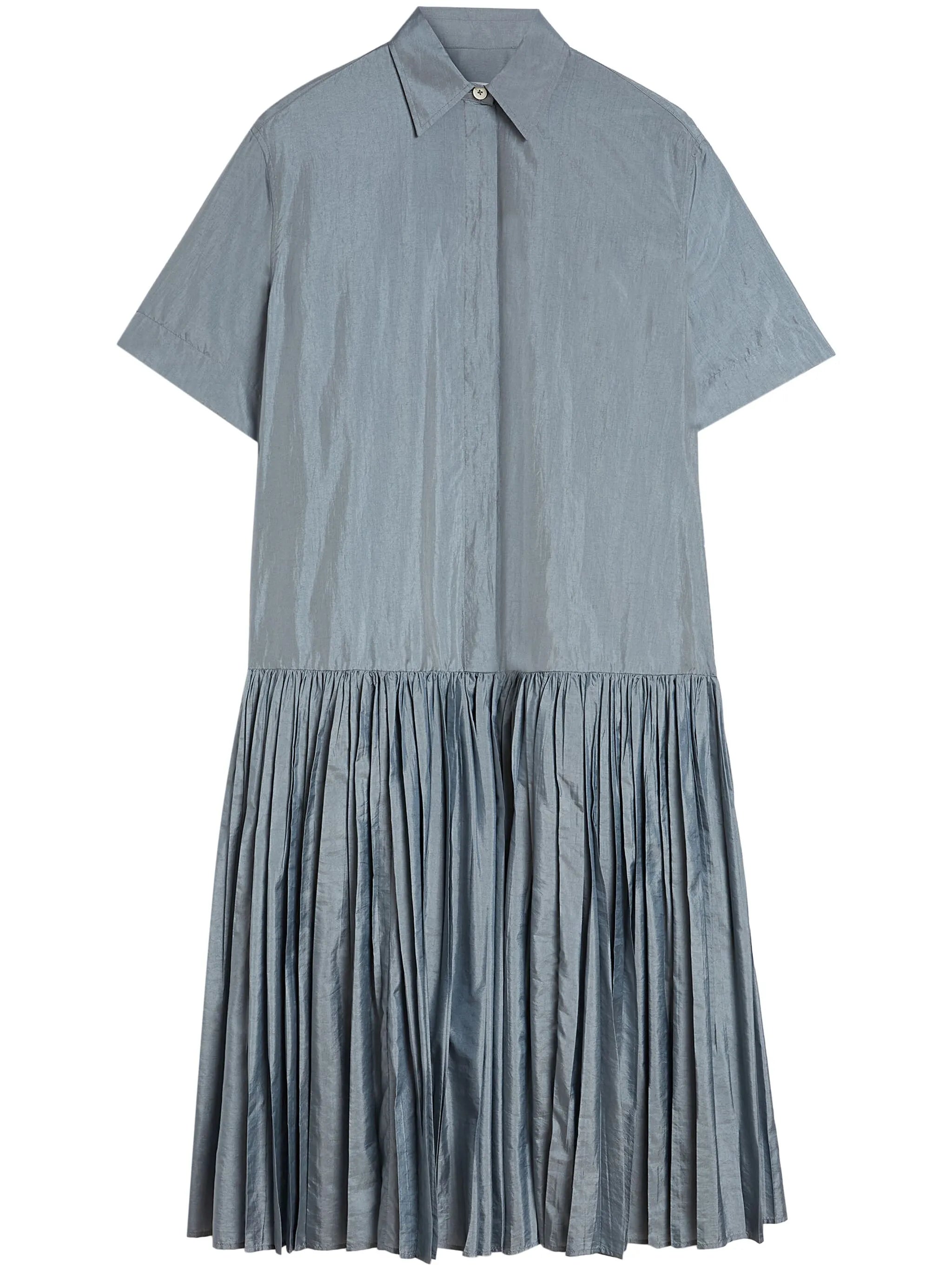 panelled shirt dress