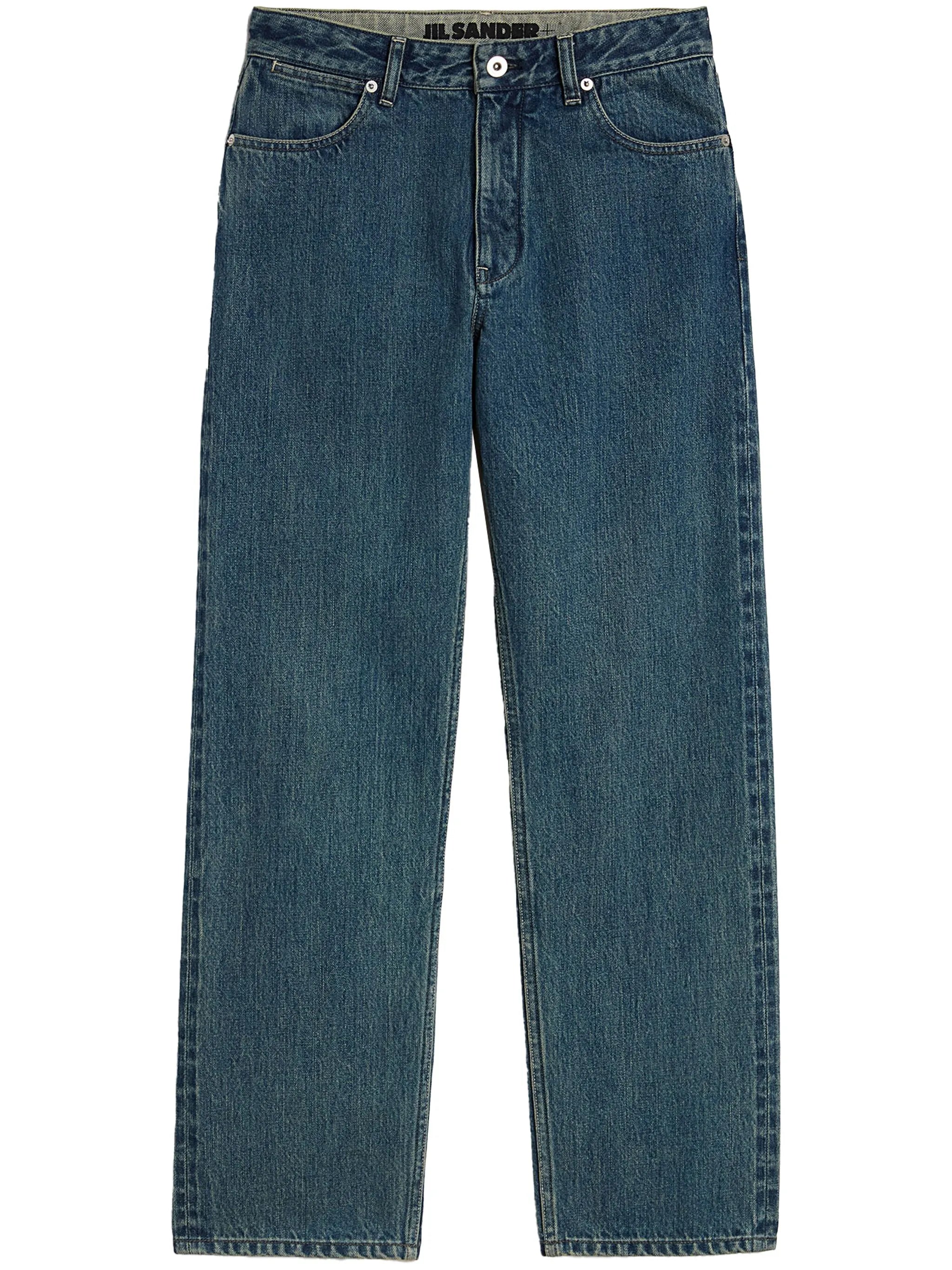 slim-cut jeans