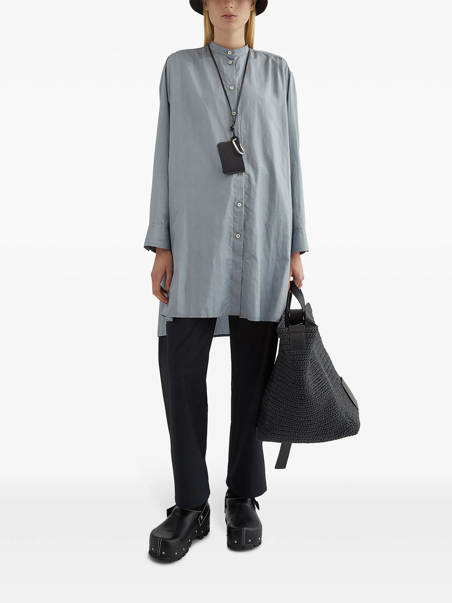 buttoned long shirt