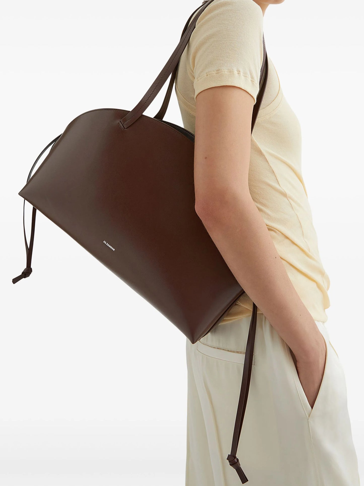 curved medium shoulder bag