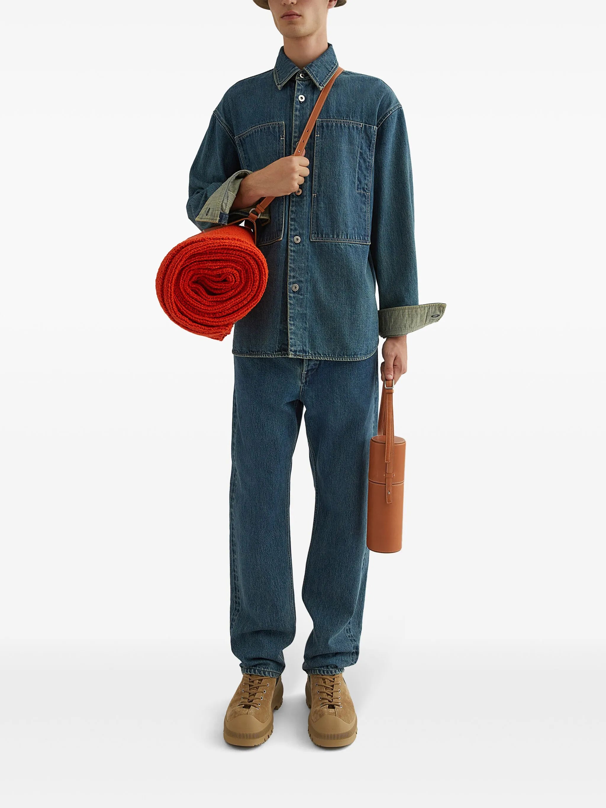 long-sleeve denim shirt