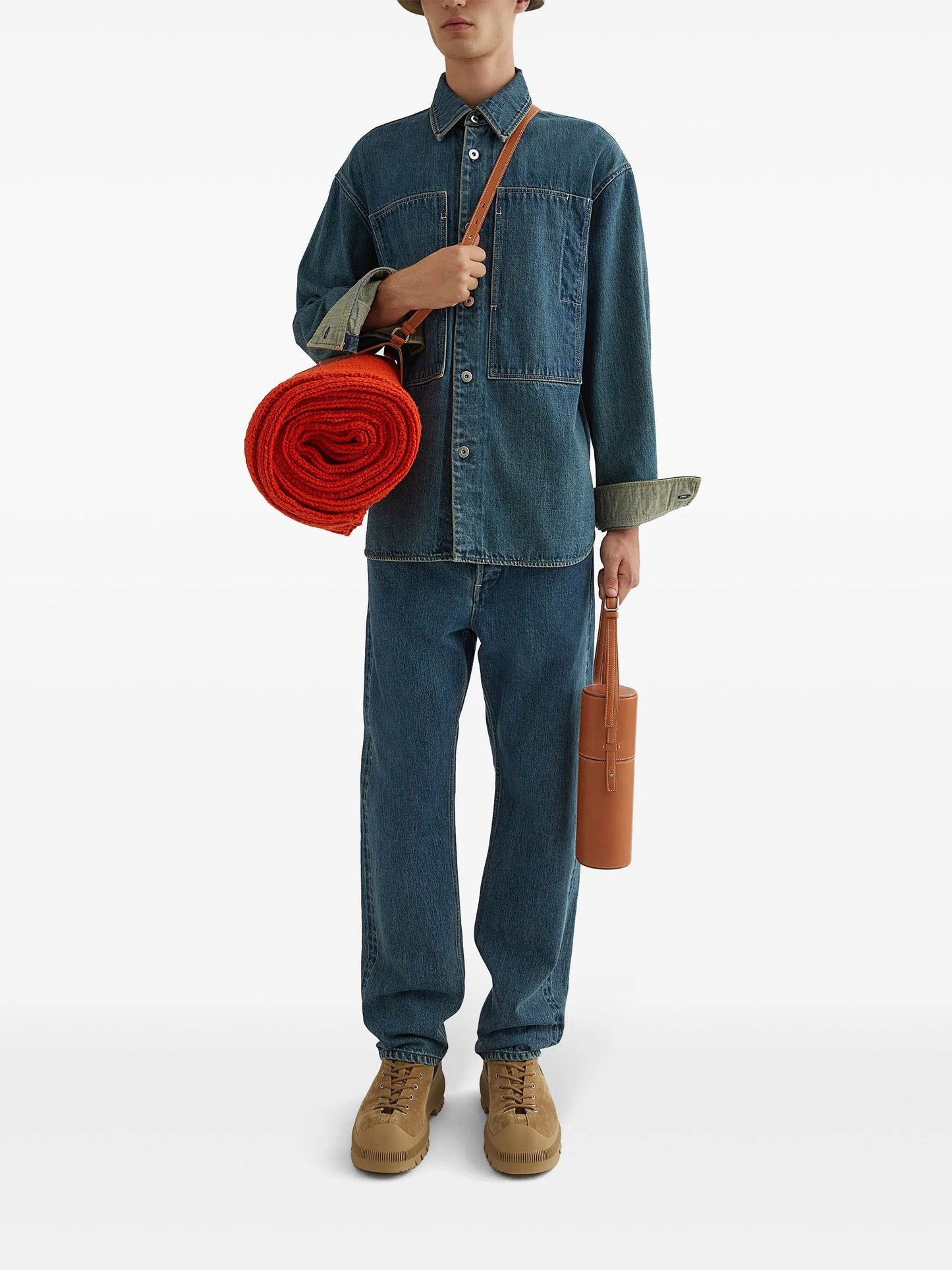 long-sleeve denim shirt