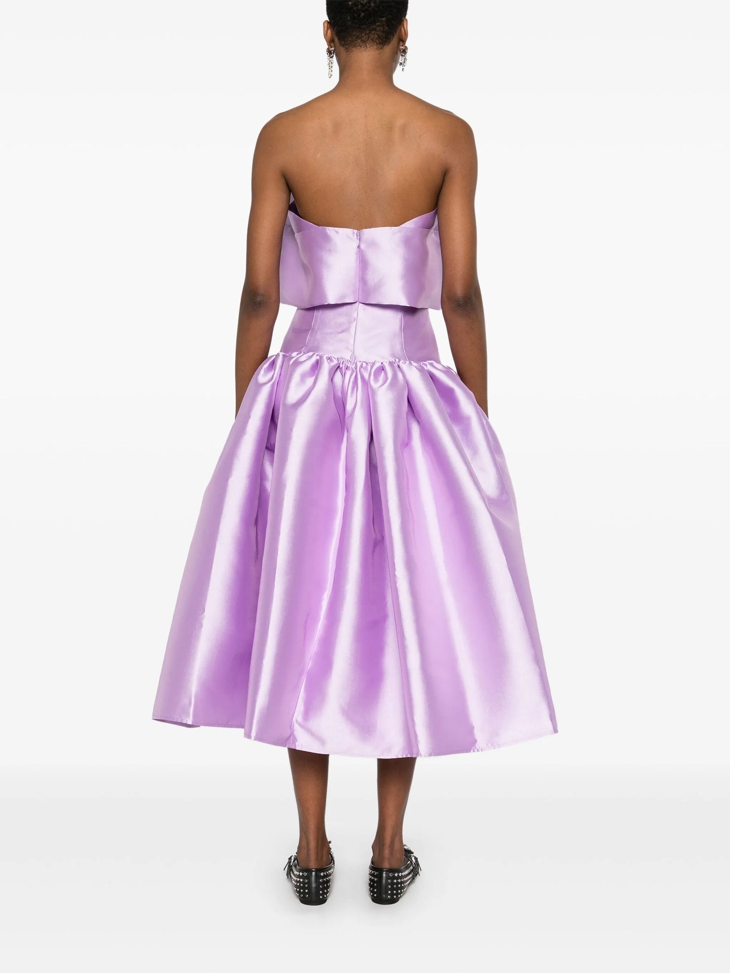 bow-detail midi dress