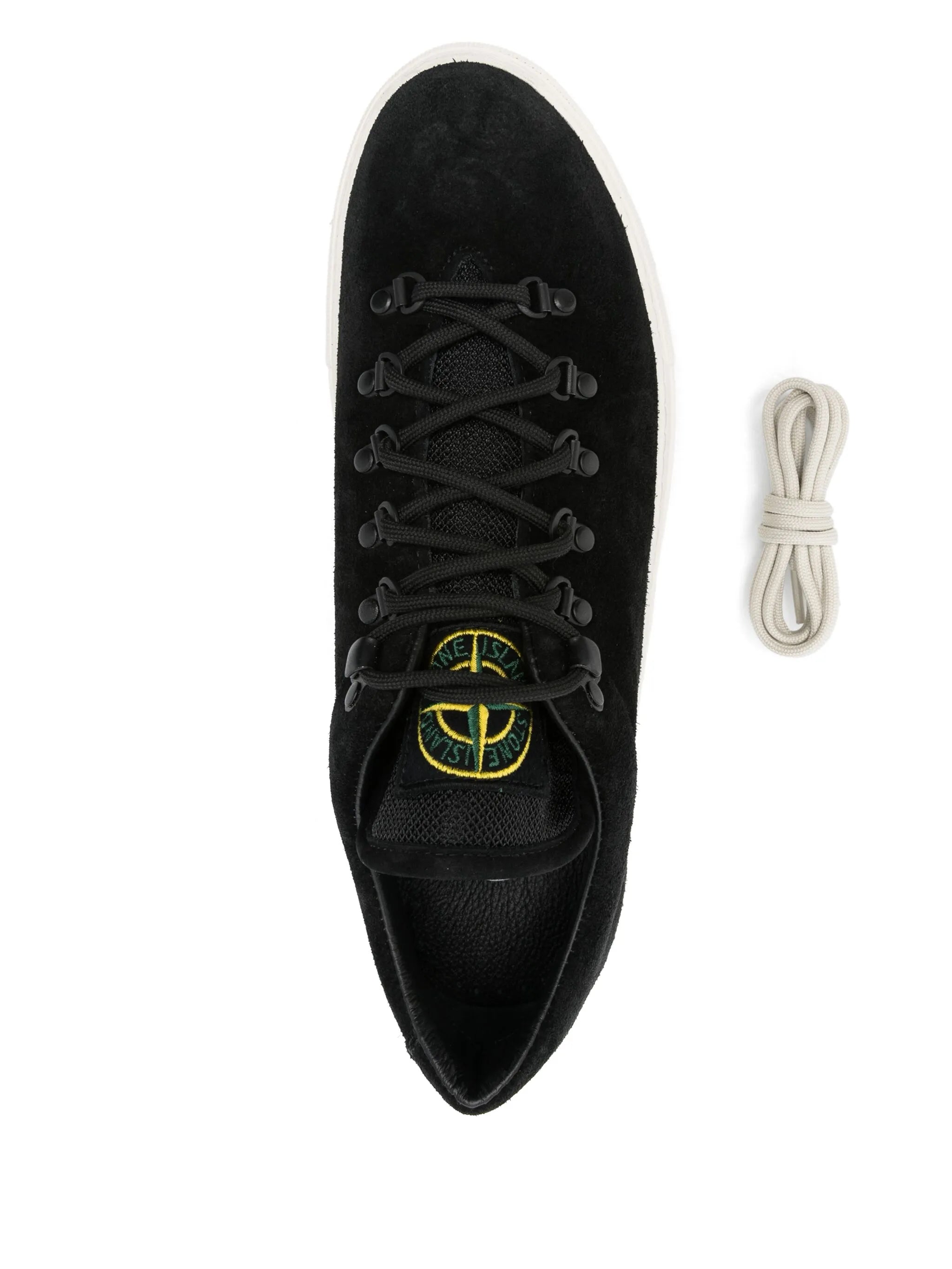 Compass-patch sneakers