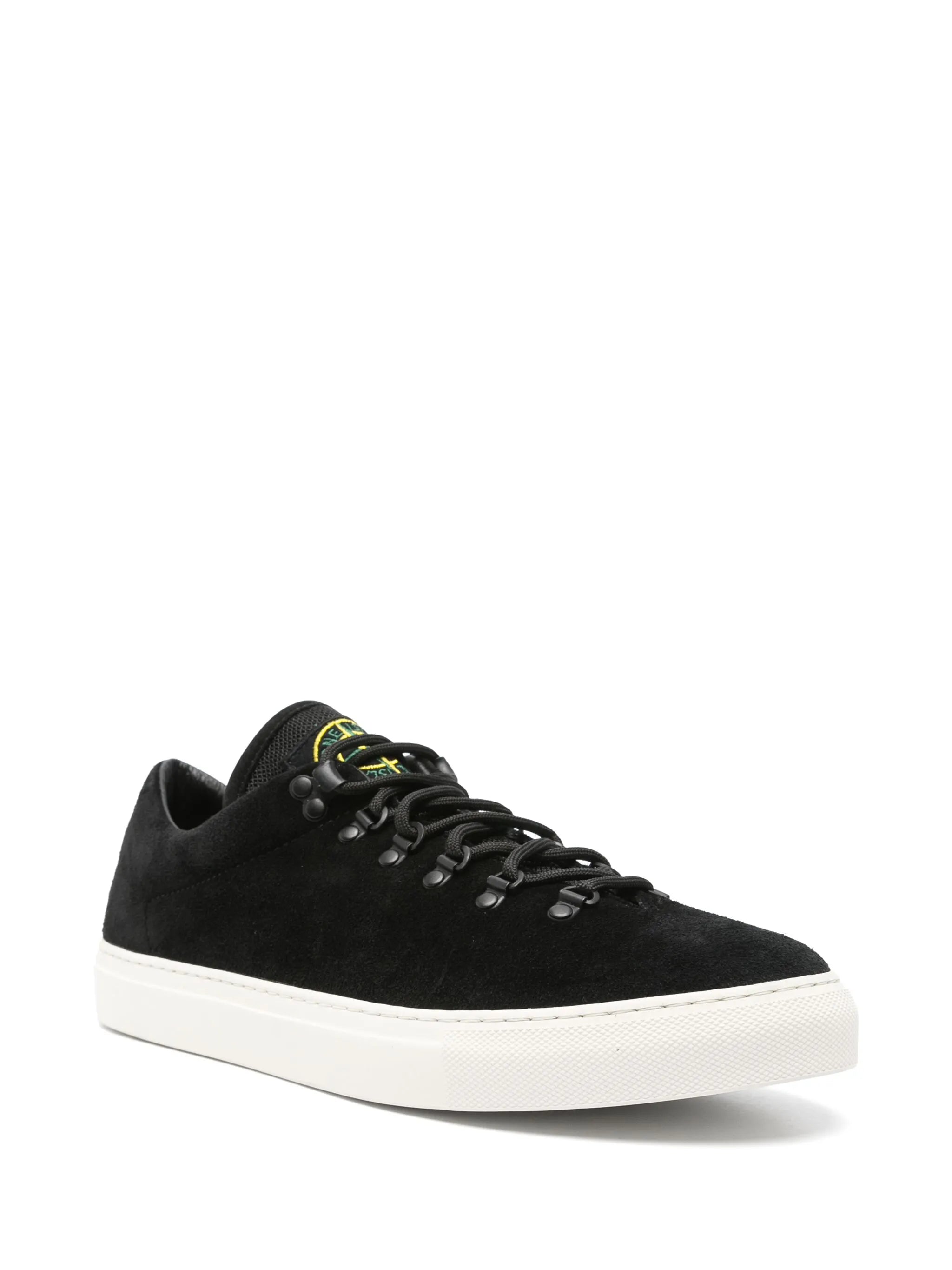 Compass-patch sneakers