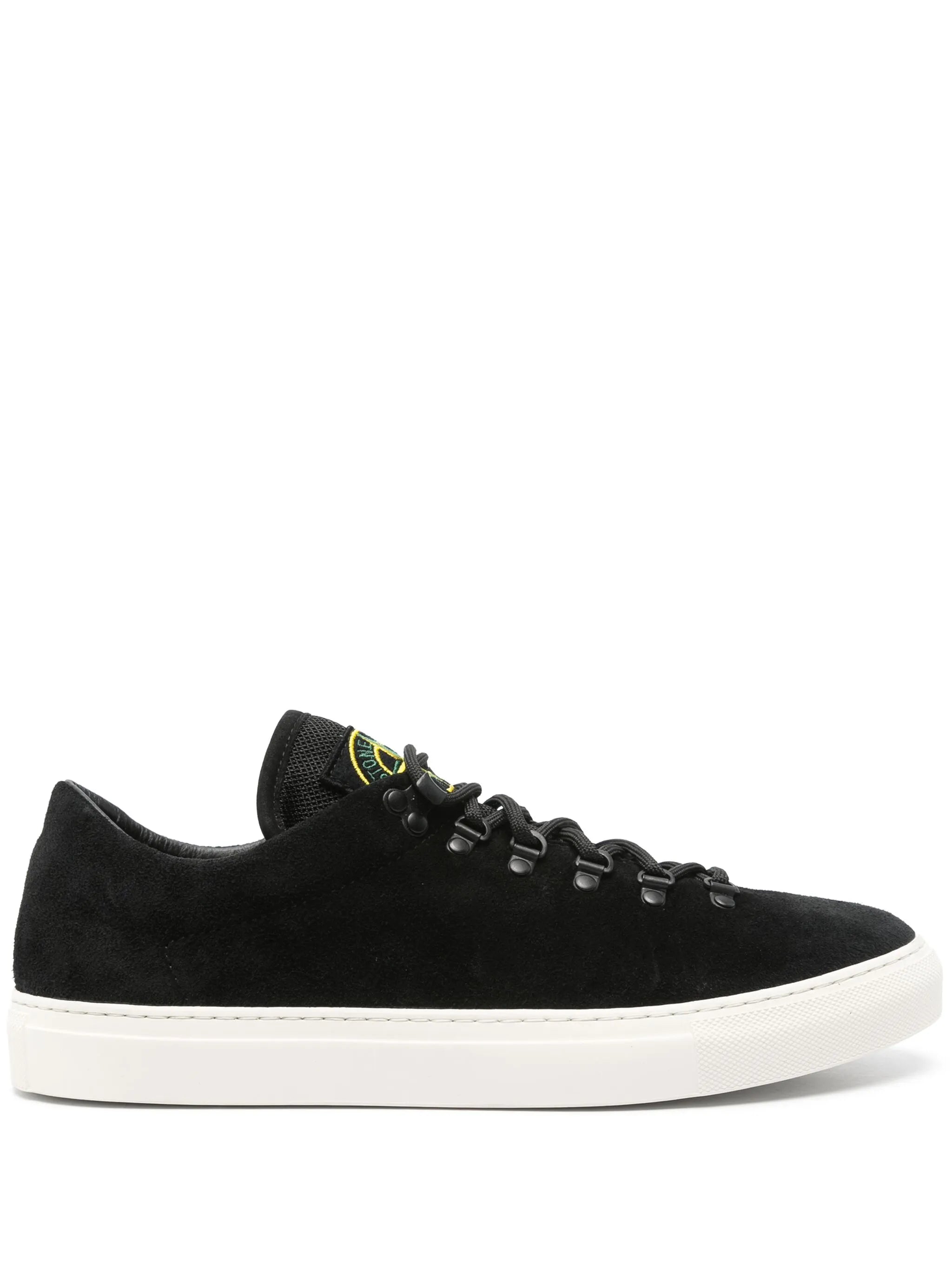 Compass-patch sneakers
