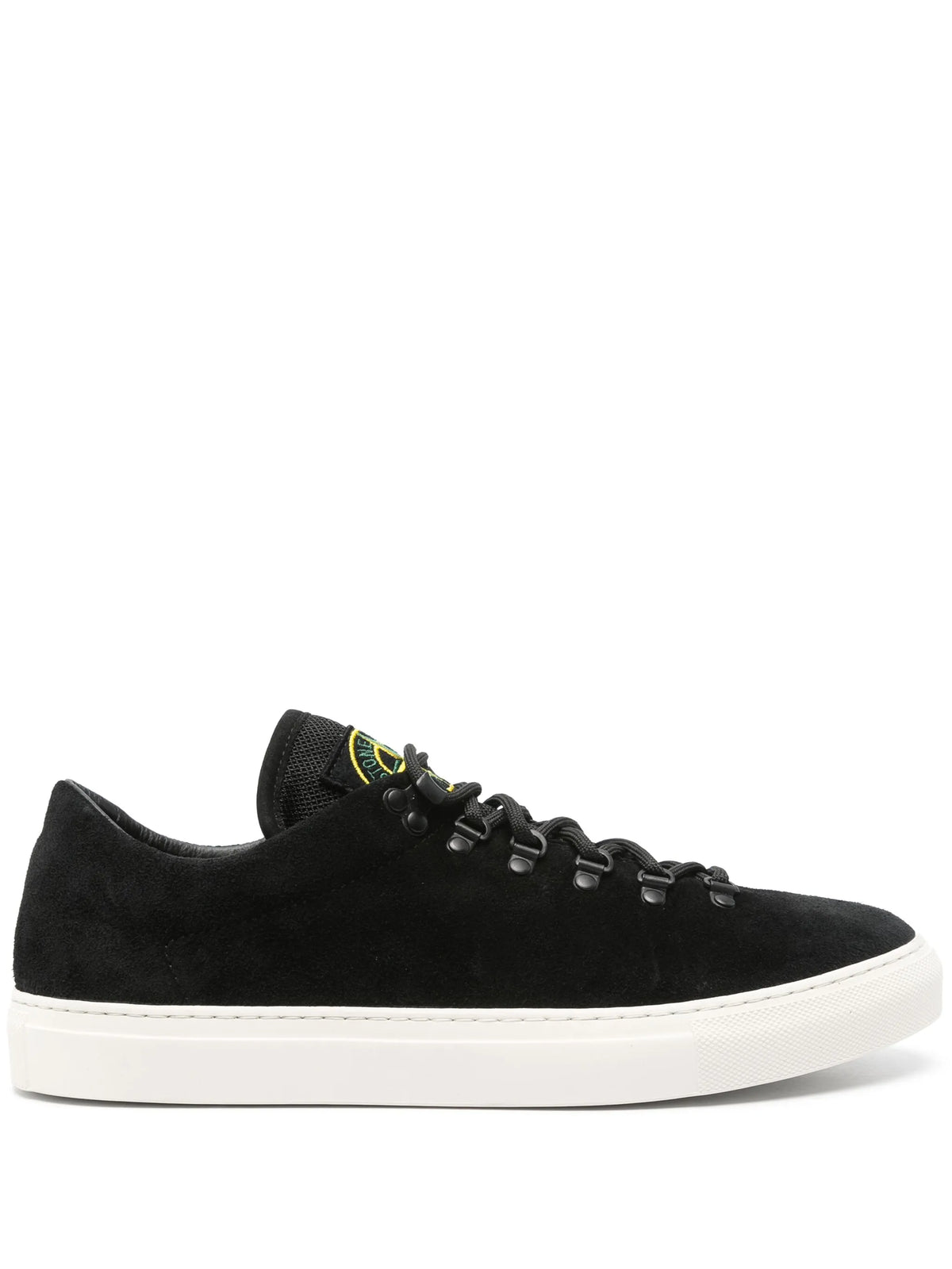 Compass-patch sneakers