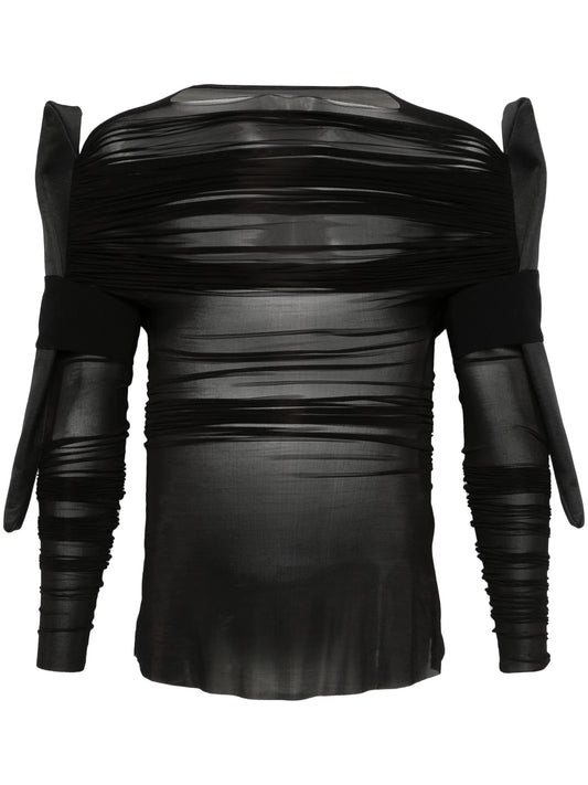 draped-detailing T-shirt