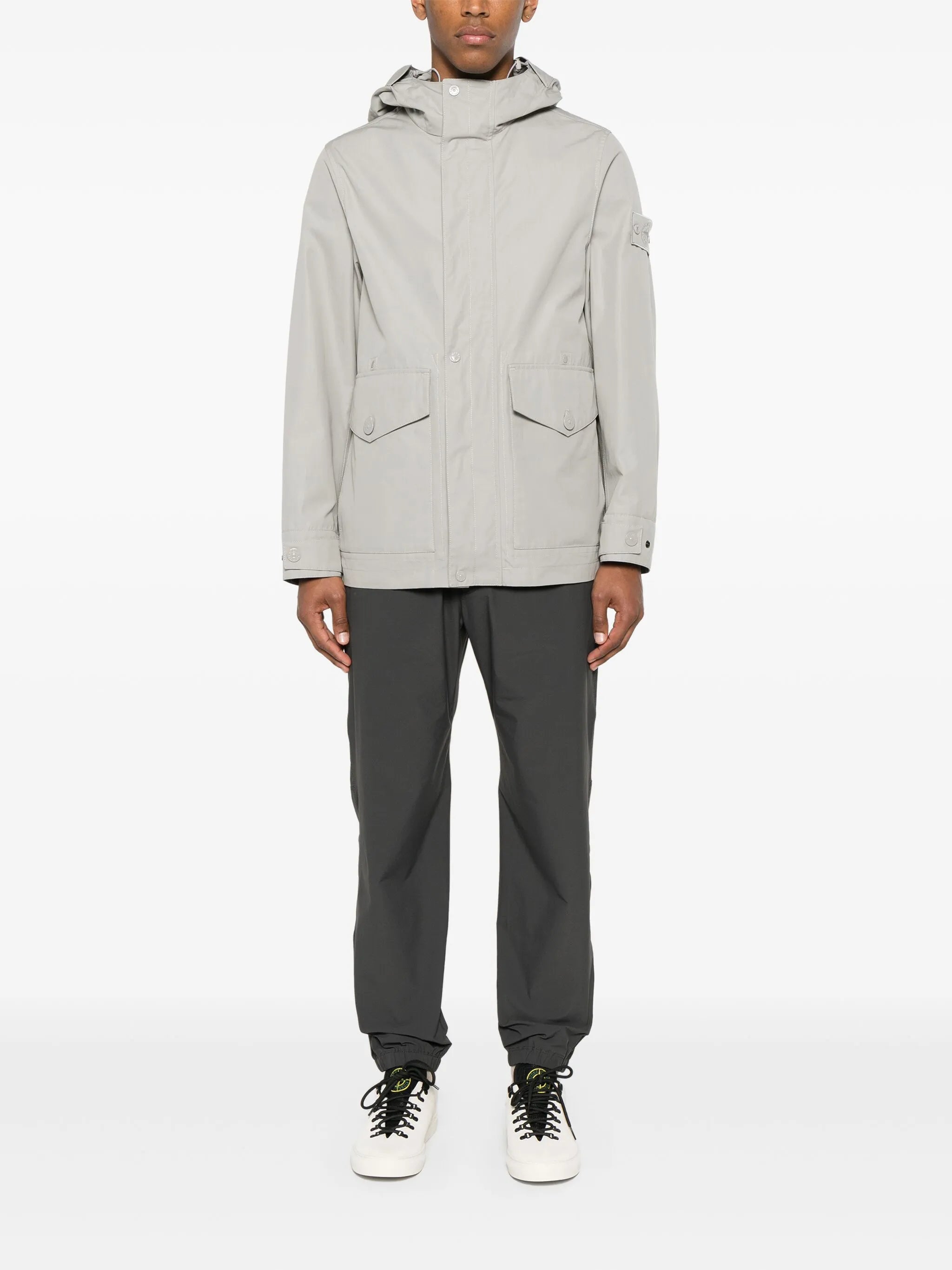 elasticated-ankle track pants
