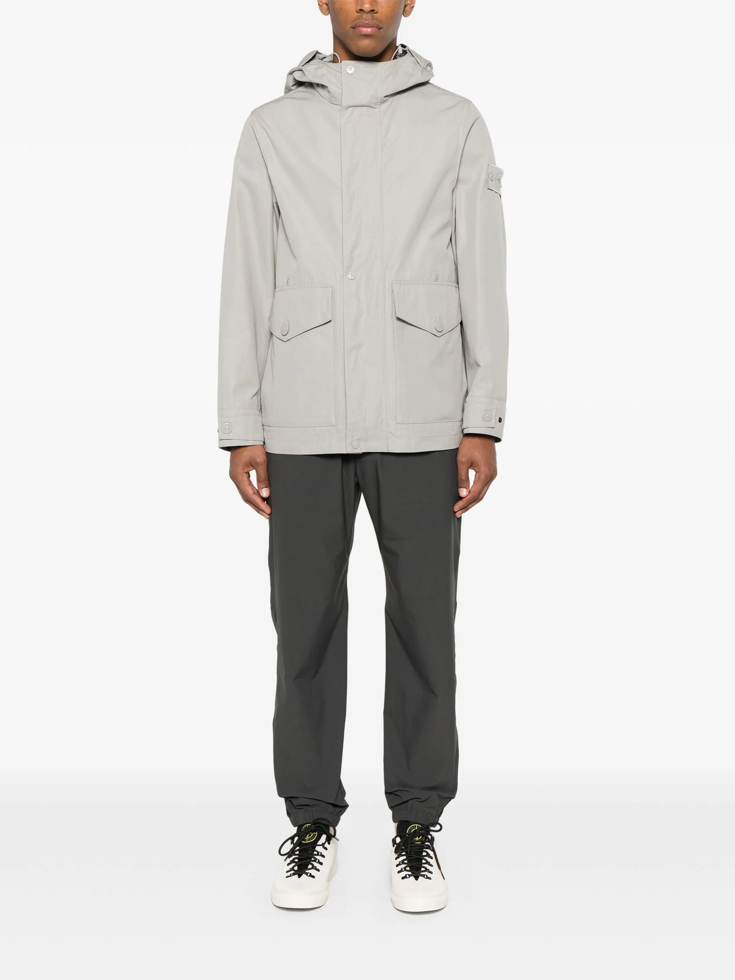 elasticated-ankle track pants