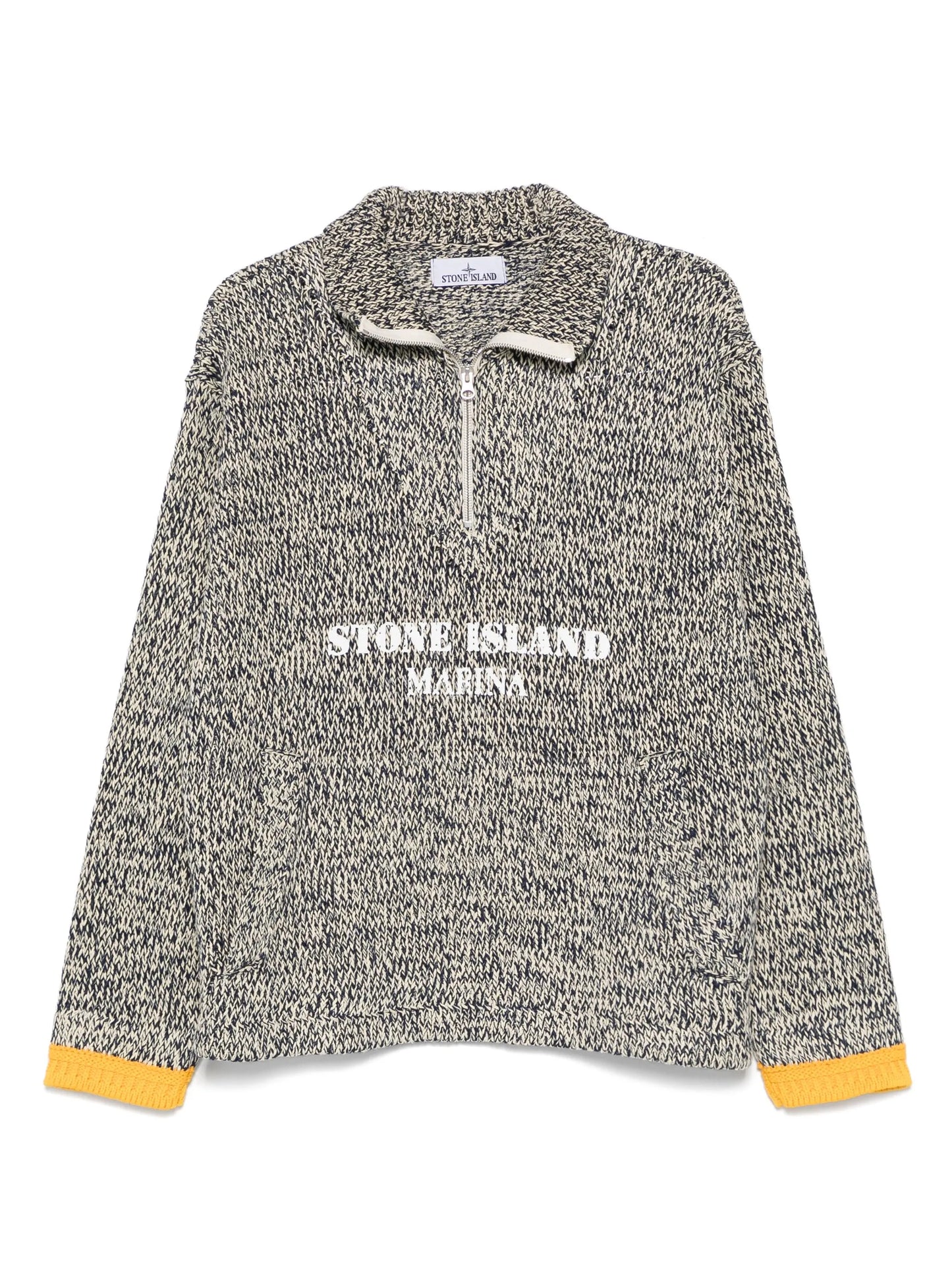 painted-logo sweater