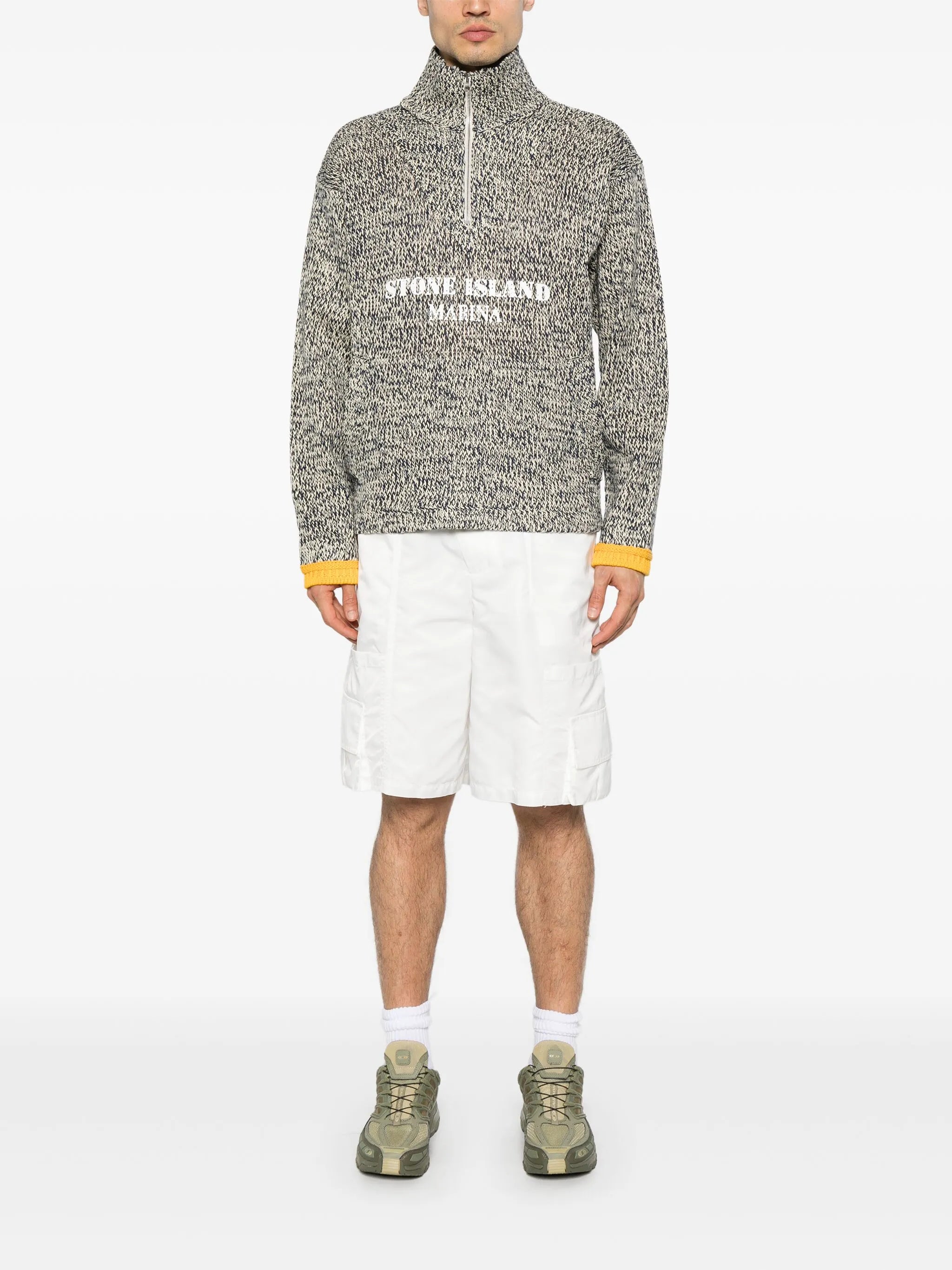 painted-logo sweater