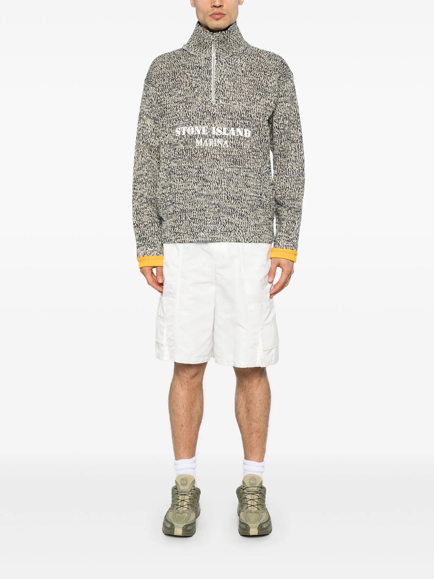 painted-logo sweater