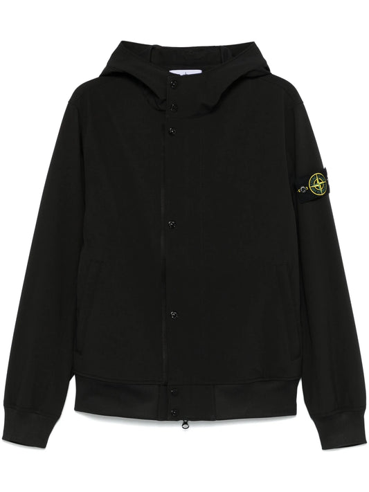 Compass-badge bomber jacket