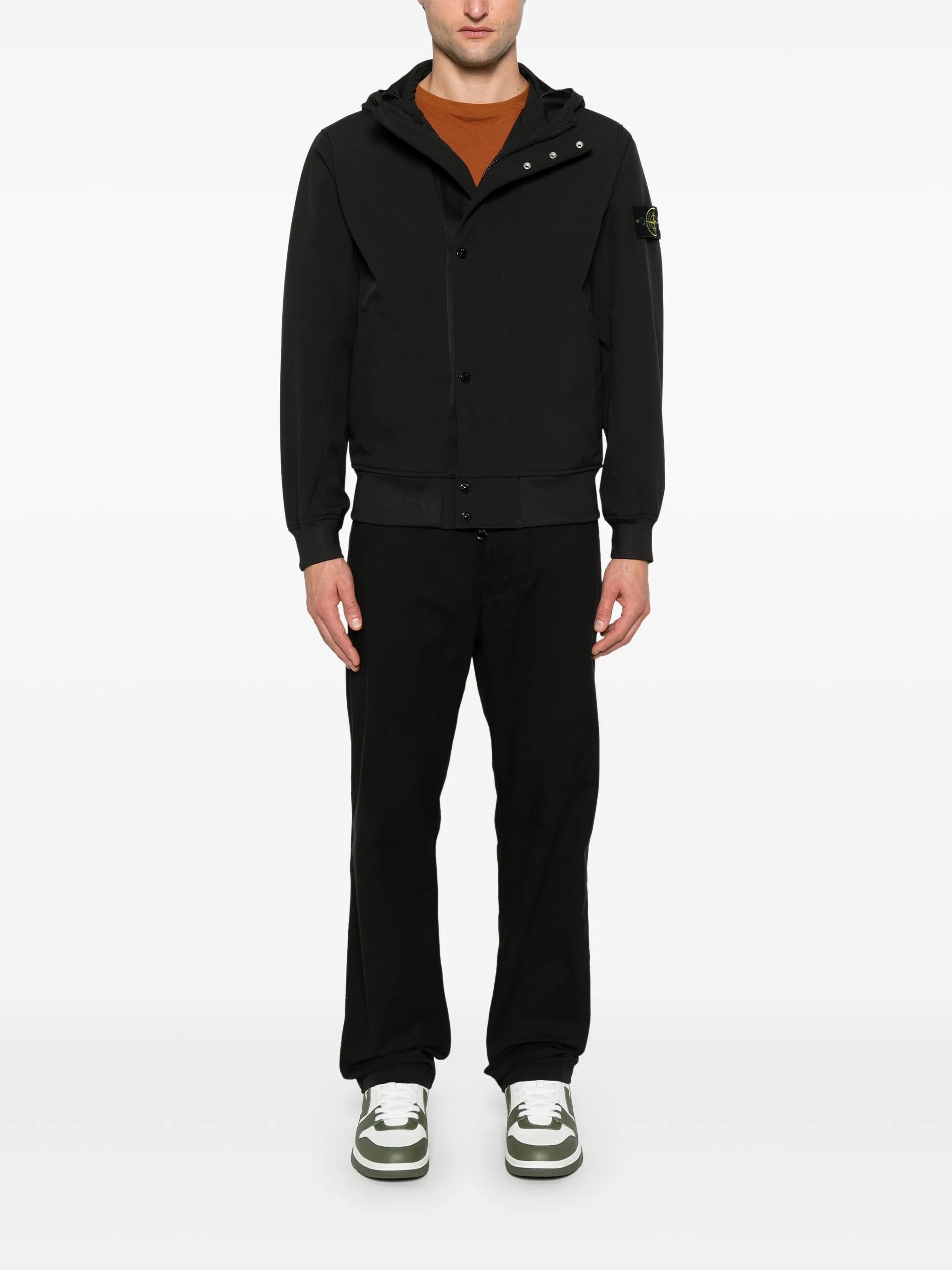 Compass-badge bomber jacket