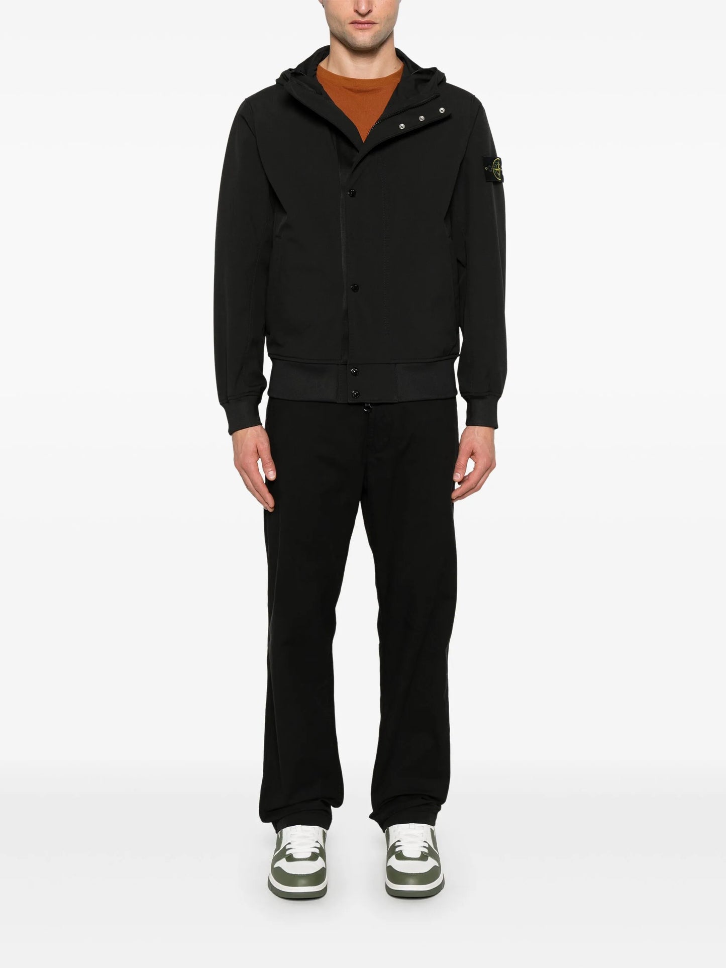 Compass-badge bomber jacket