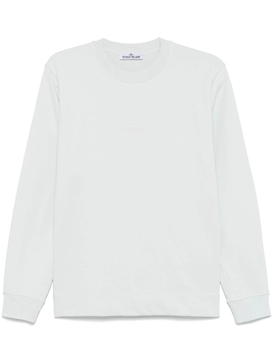 logo-embroidered sweatshirt
