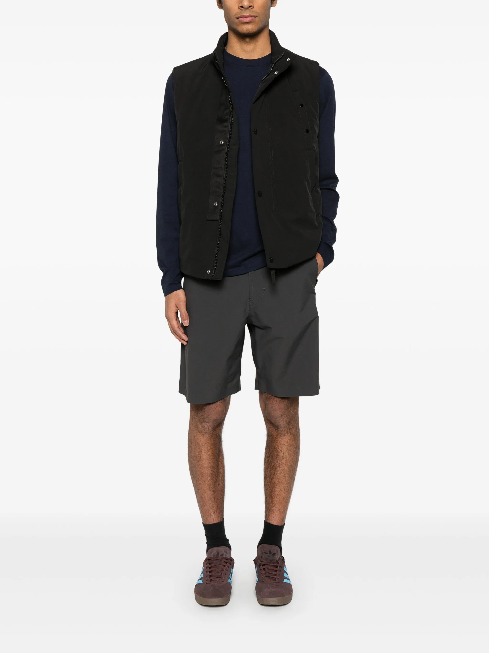 logo-embroidered shorts