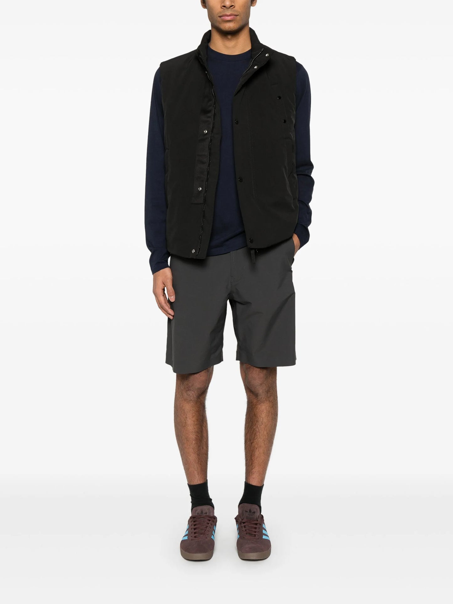 logo-embroidered shorts