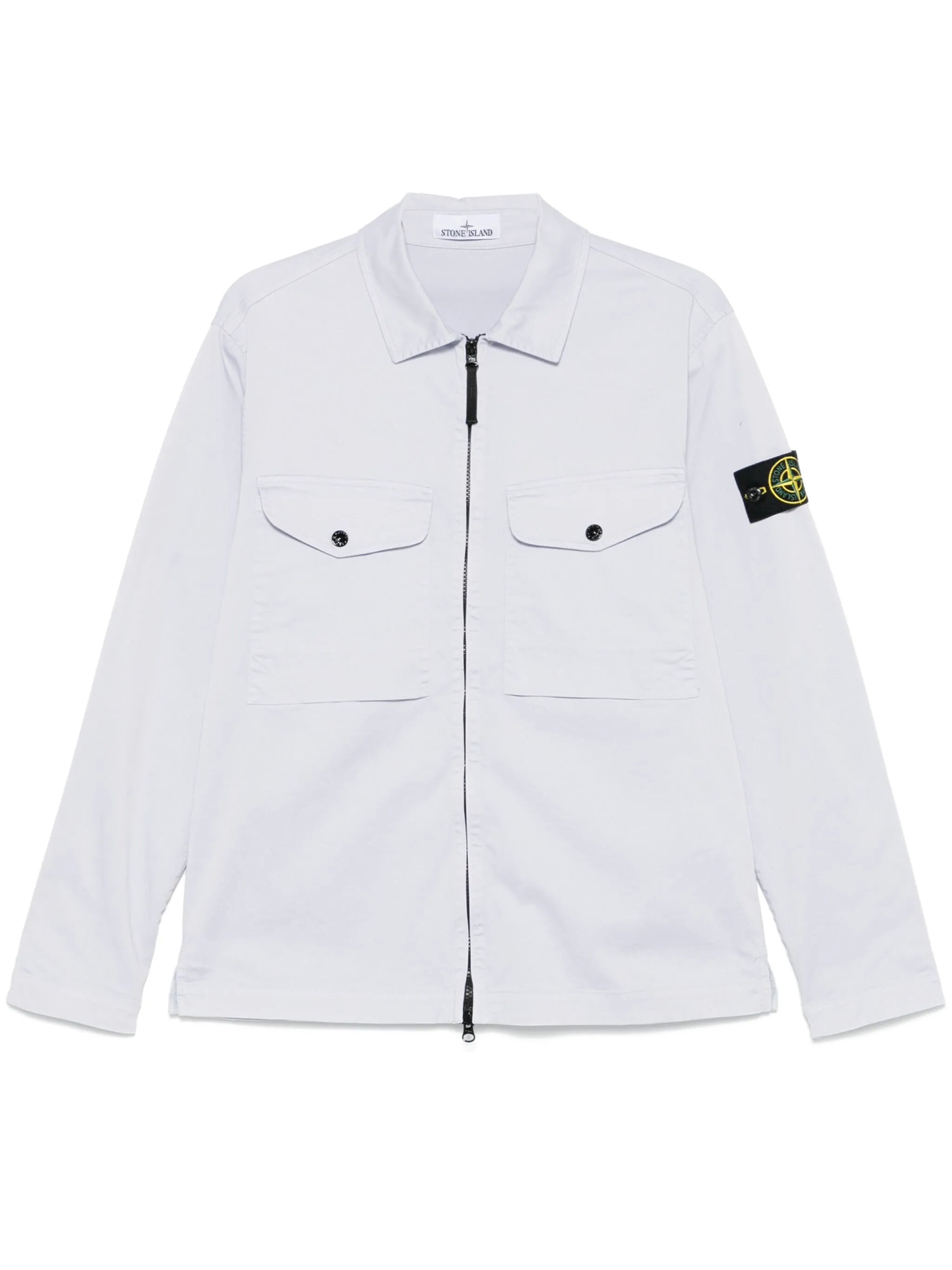 Compass-badge overshirt