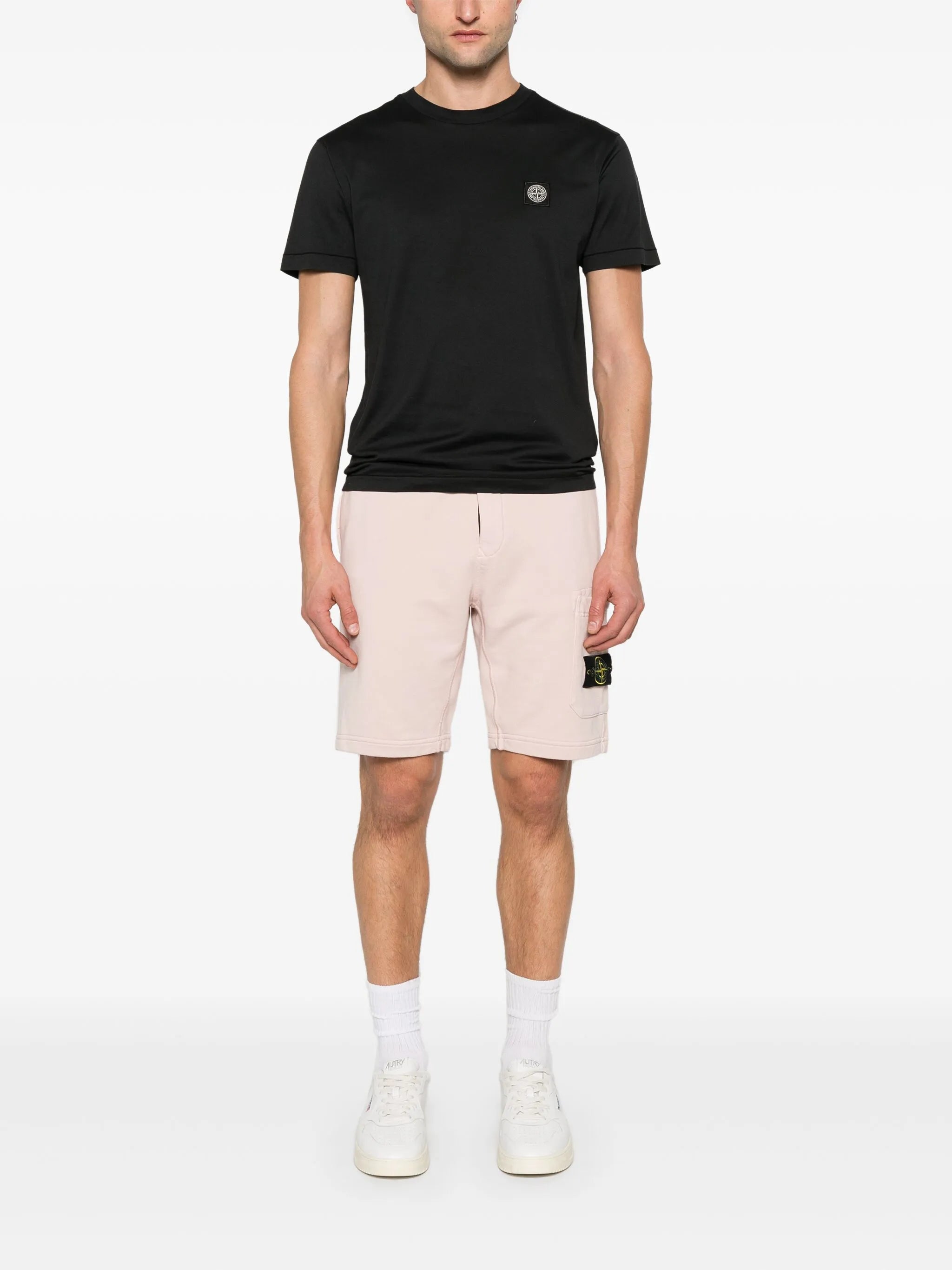 Compass-badge shorts