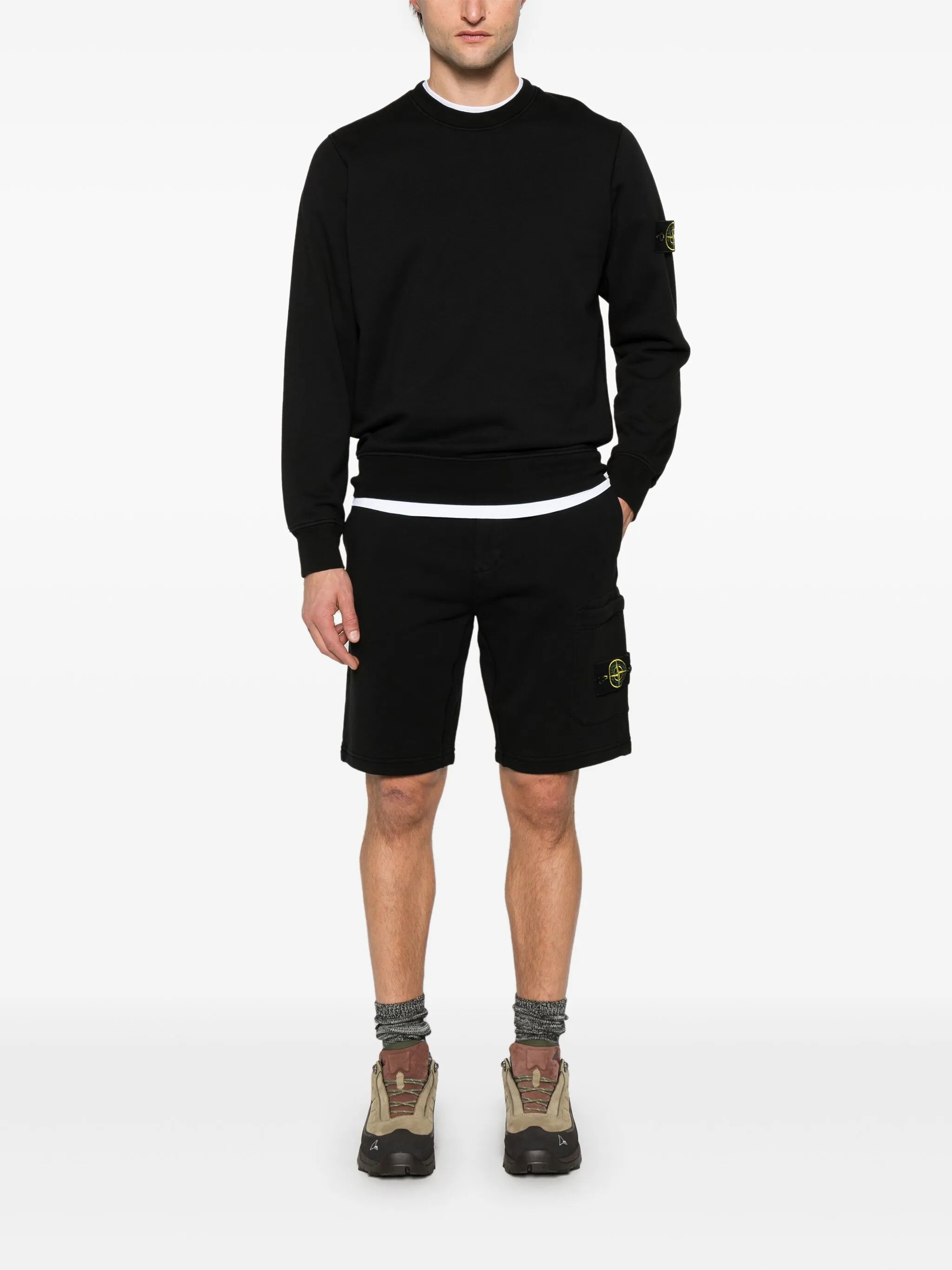 Compass-badge sweatshirt