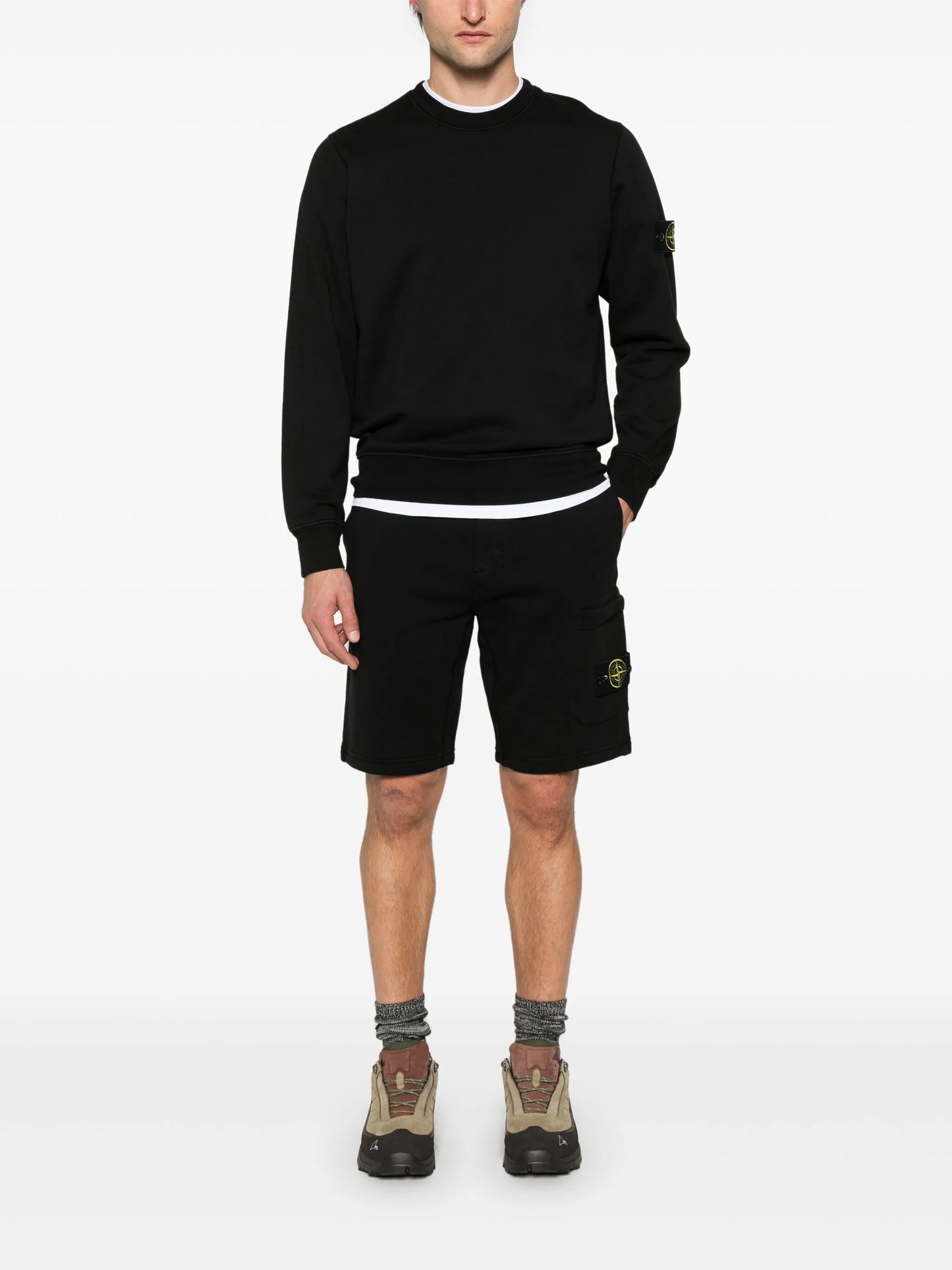 Compass-badge sweatshirt