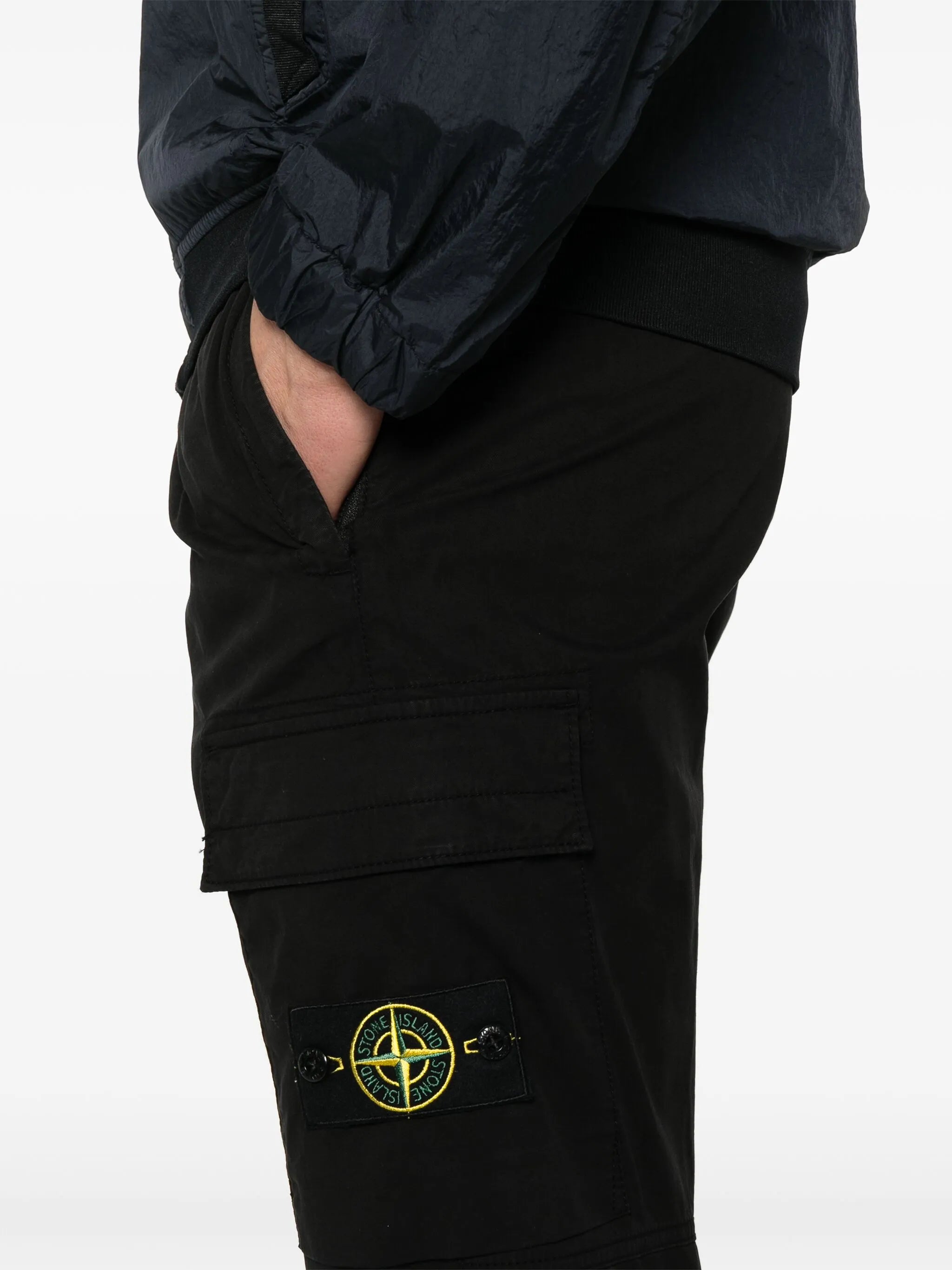 Compass-badge cargo pants