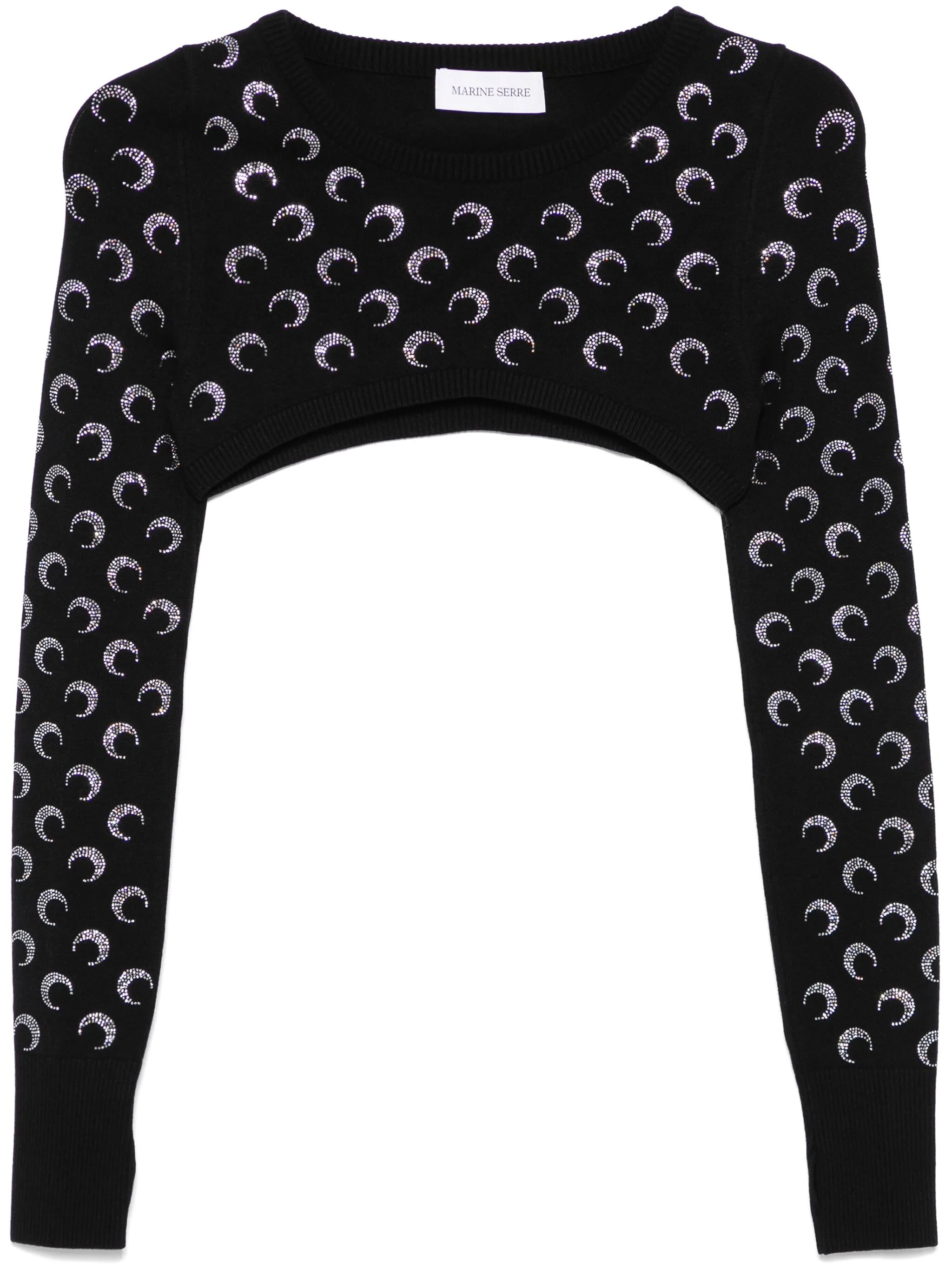 Moonogram-pattern sweater