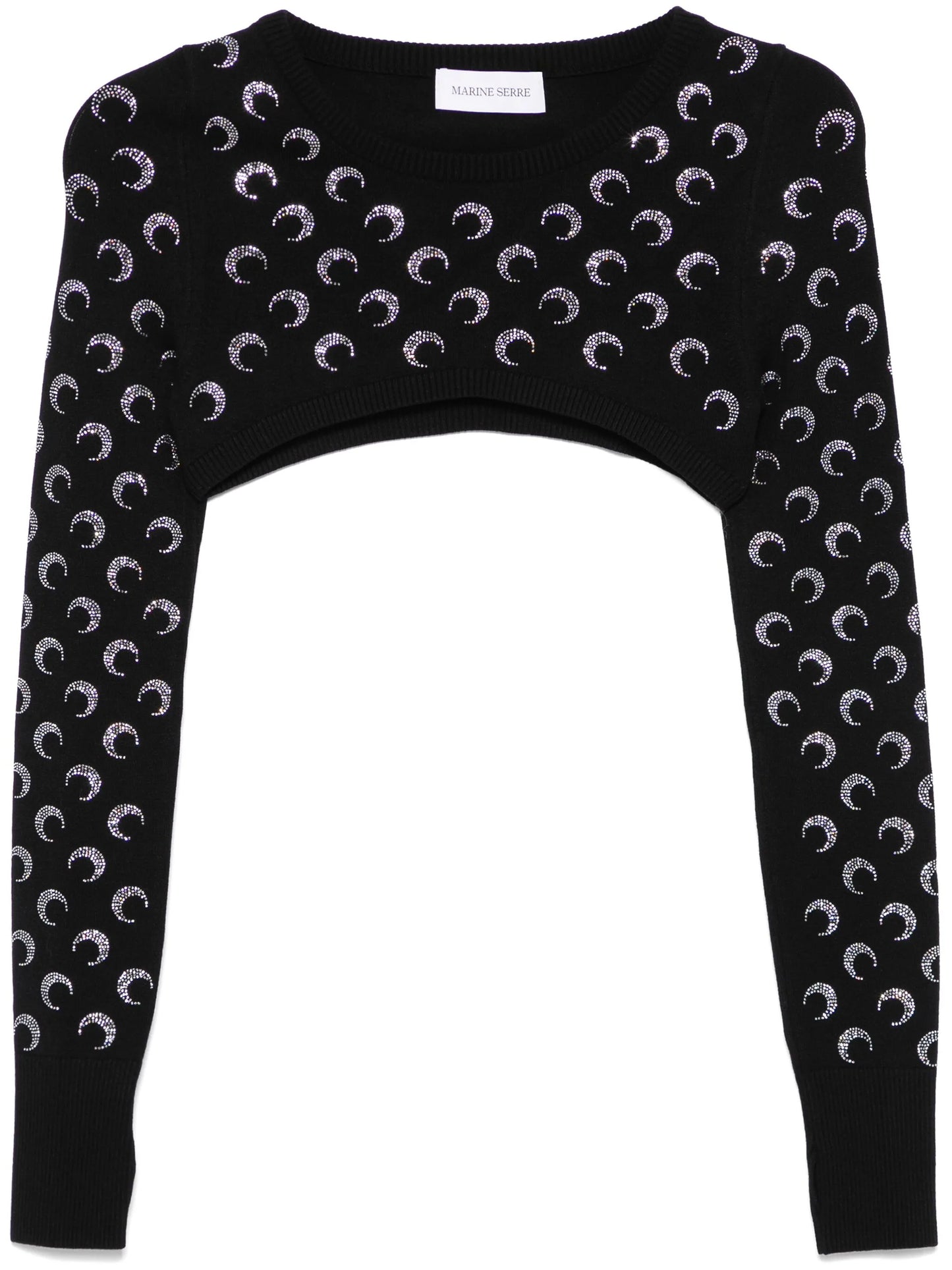 Moonogram-pattern sweater