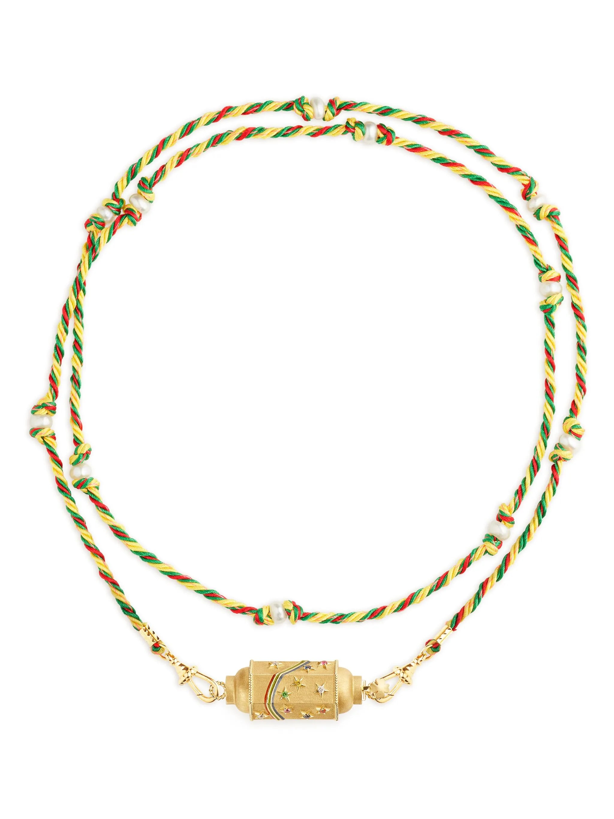 14K yellow gold Lien locket necklace