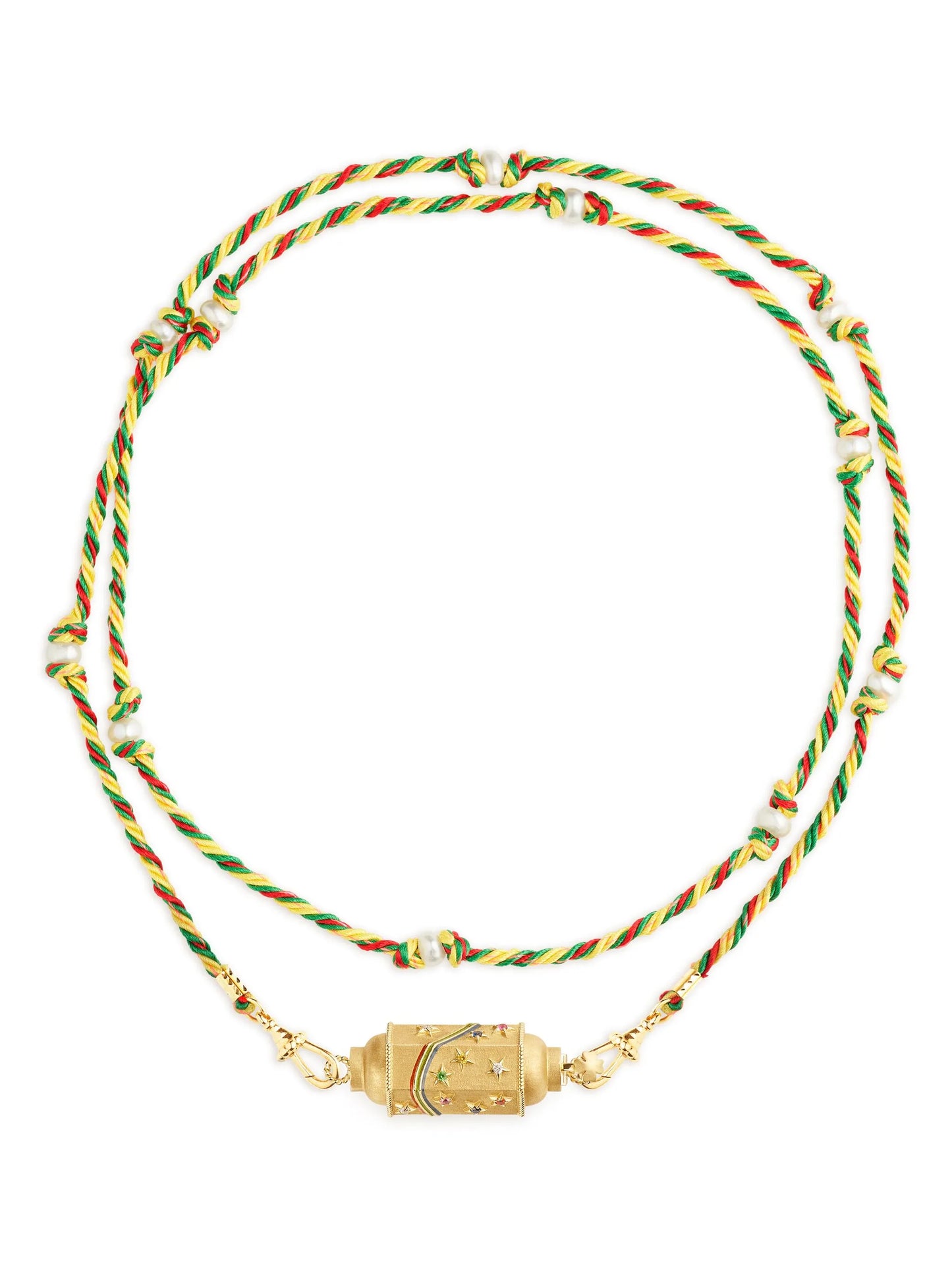 14K yellow gold Lien locket necklace