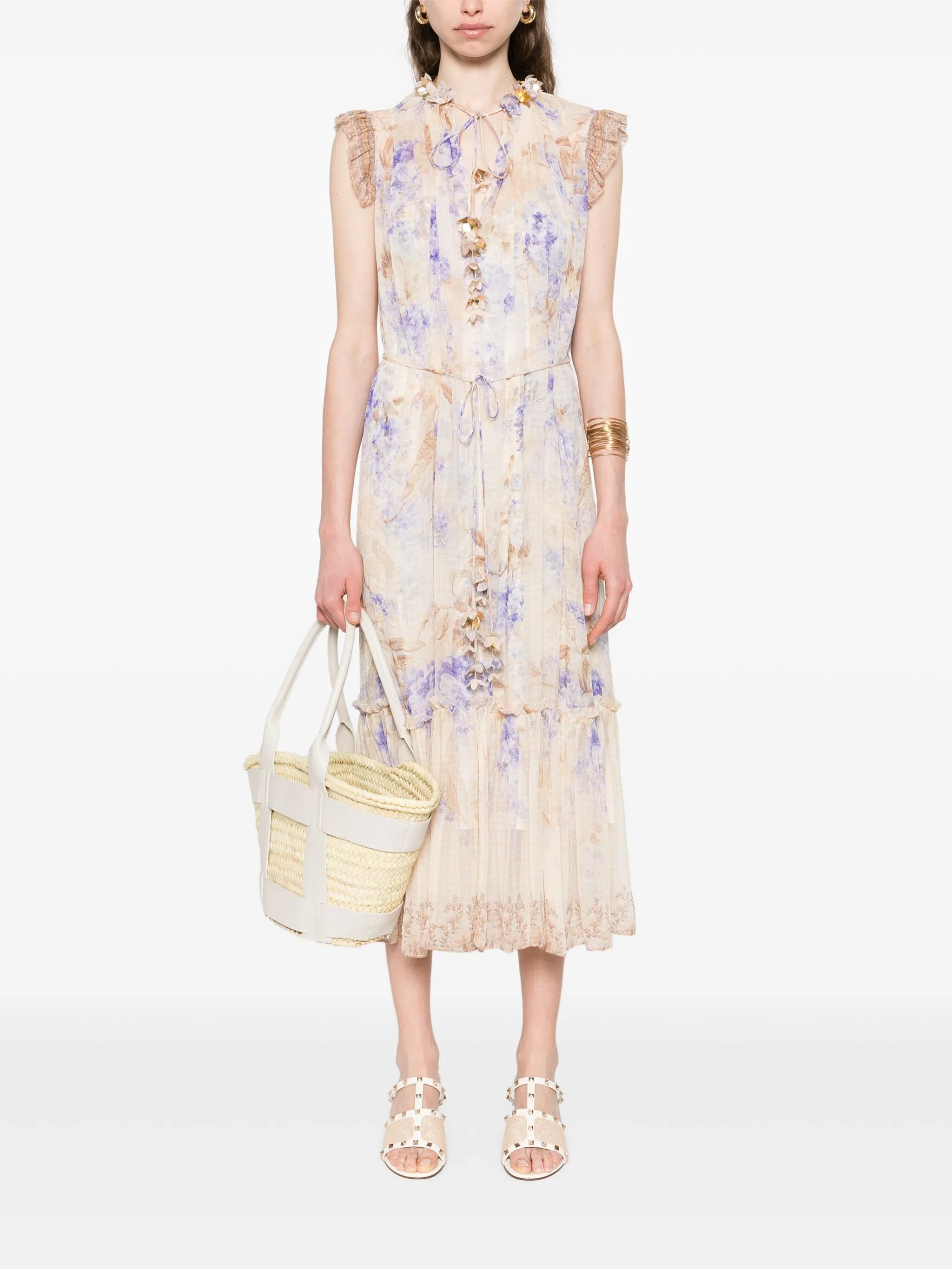 Dawning Flutter midi dress