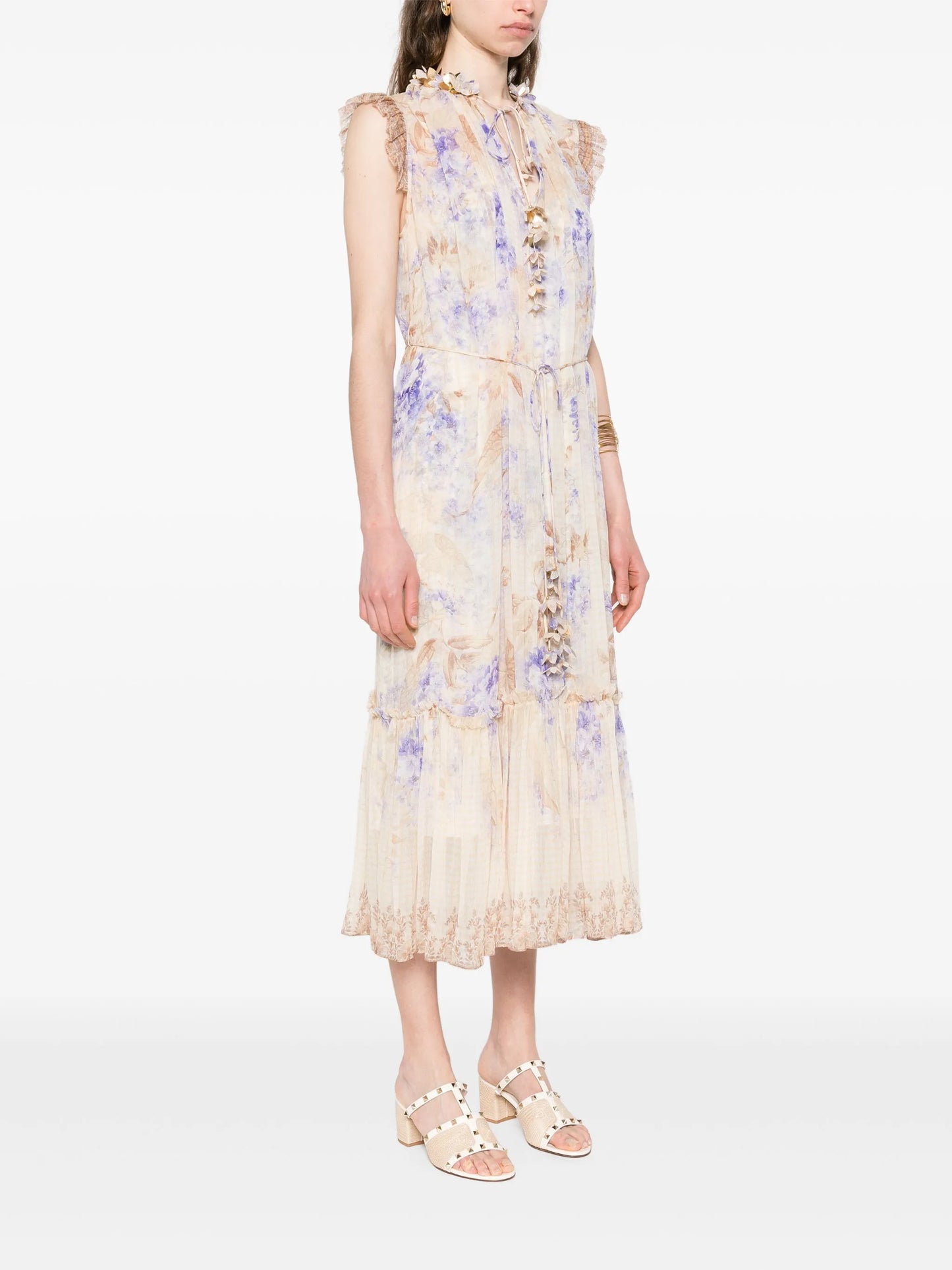 Dawning Flutter midi dress