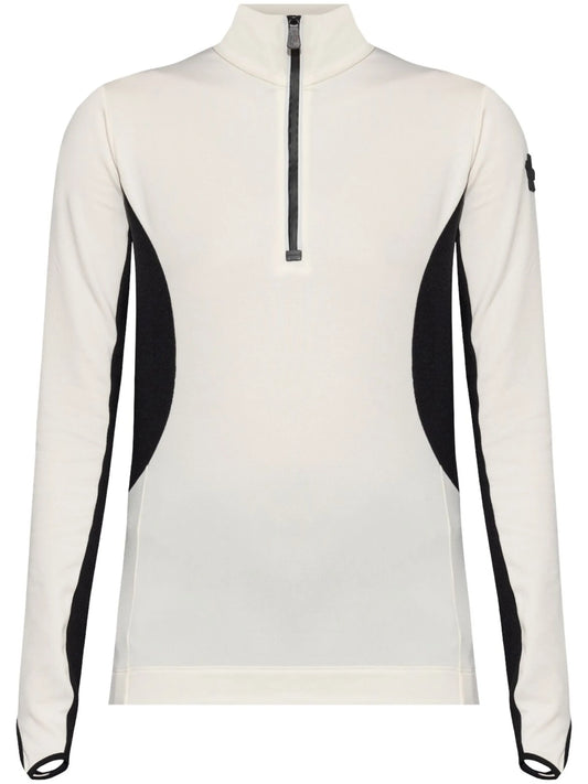colour-block ski top