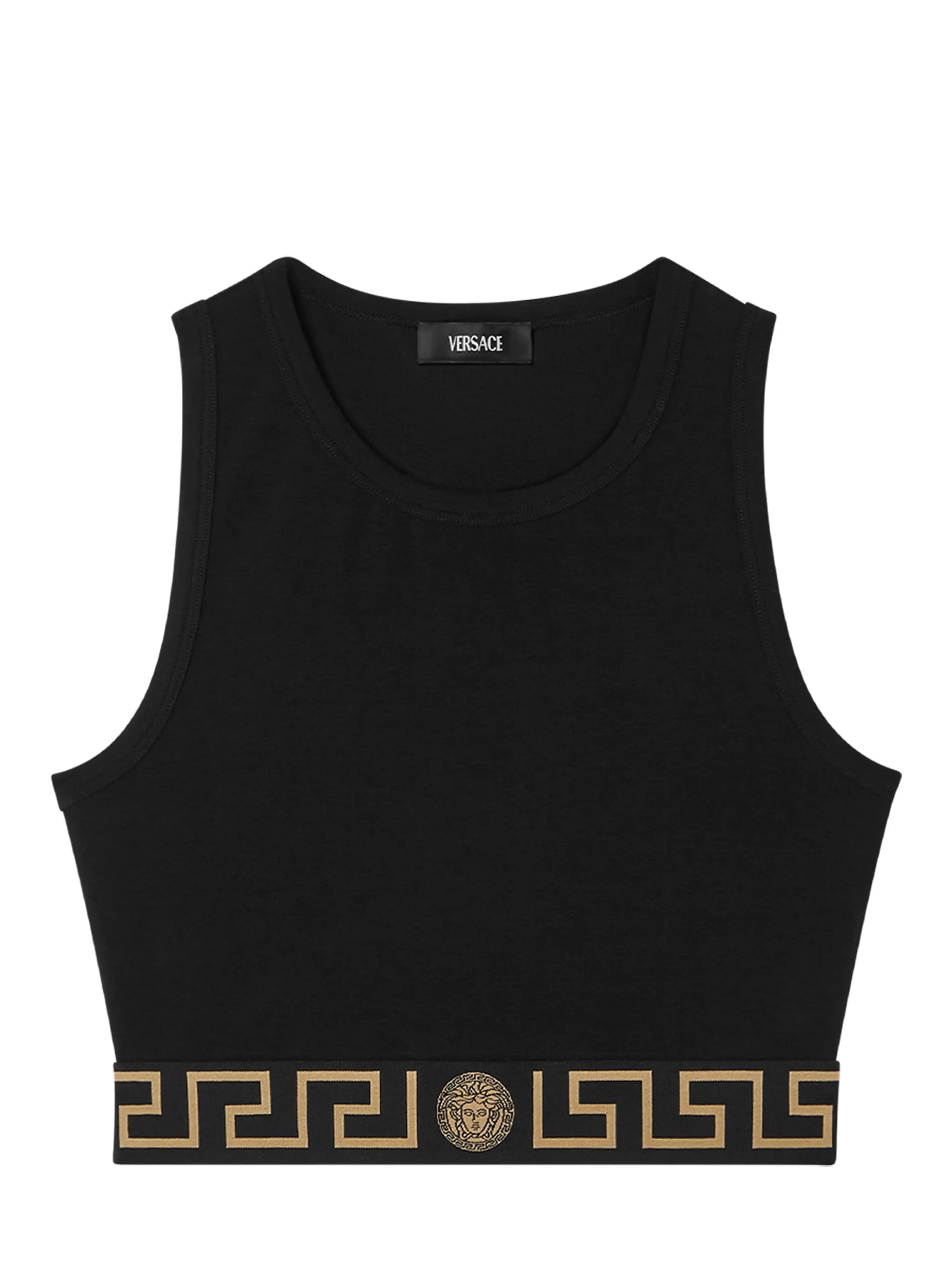 Greca Border cropped top