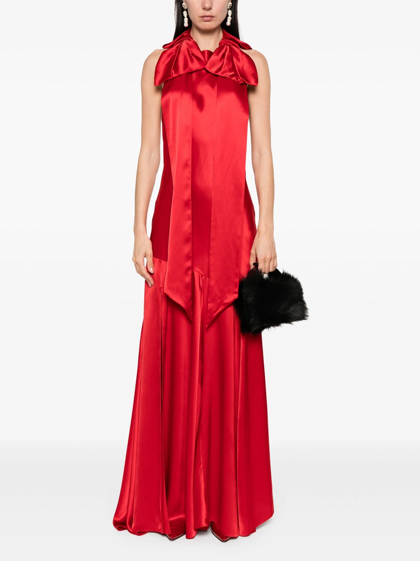 bow-detail gown