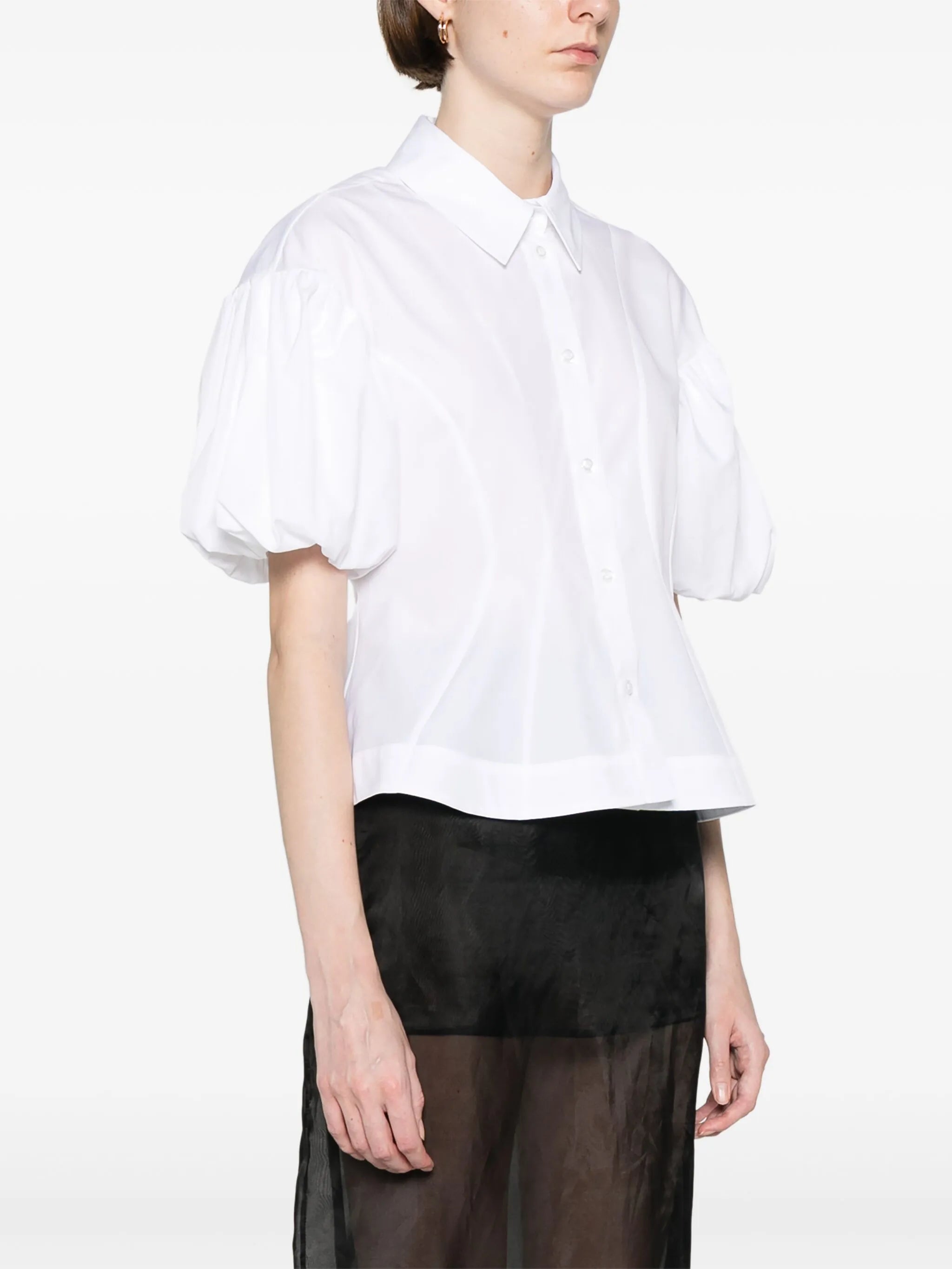 short puff sleeves shirt