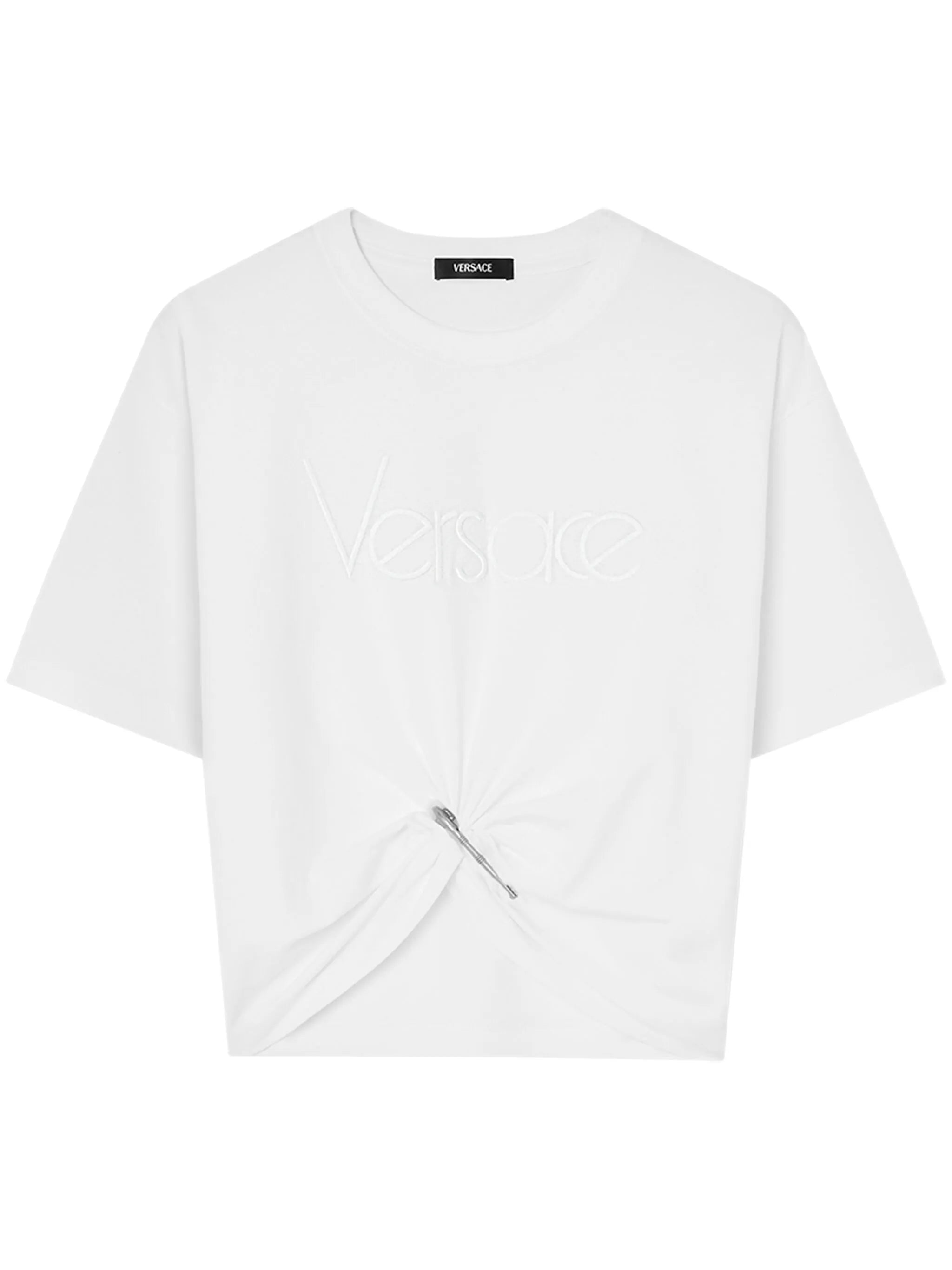 logo-embroidered T-shirt